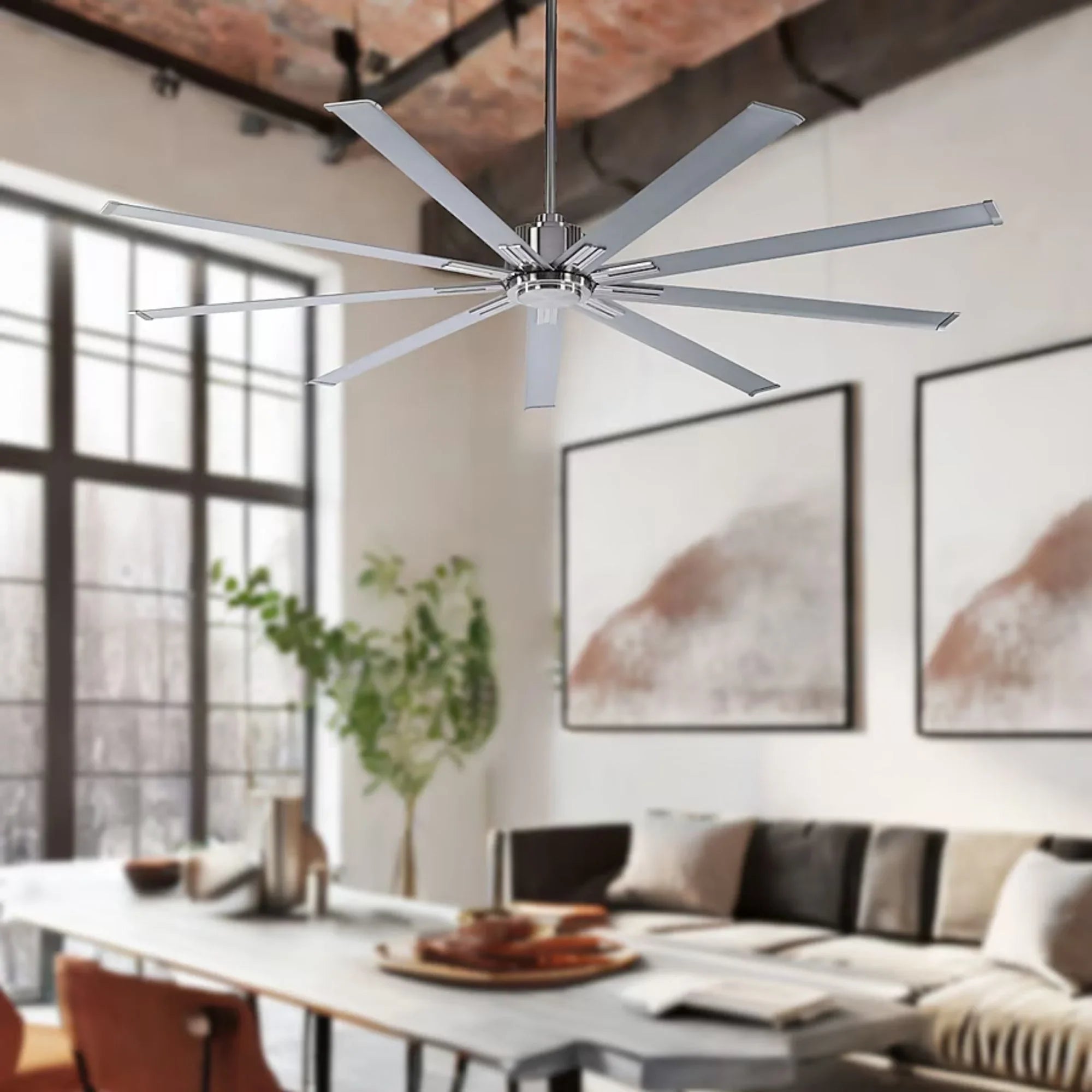 Xtreme 72" Windmill Ceiling Fan with Remote, Brushed Nickel