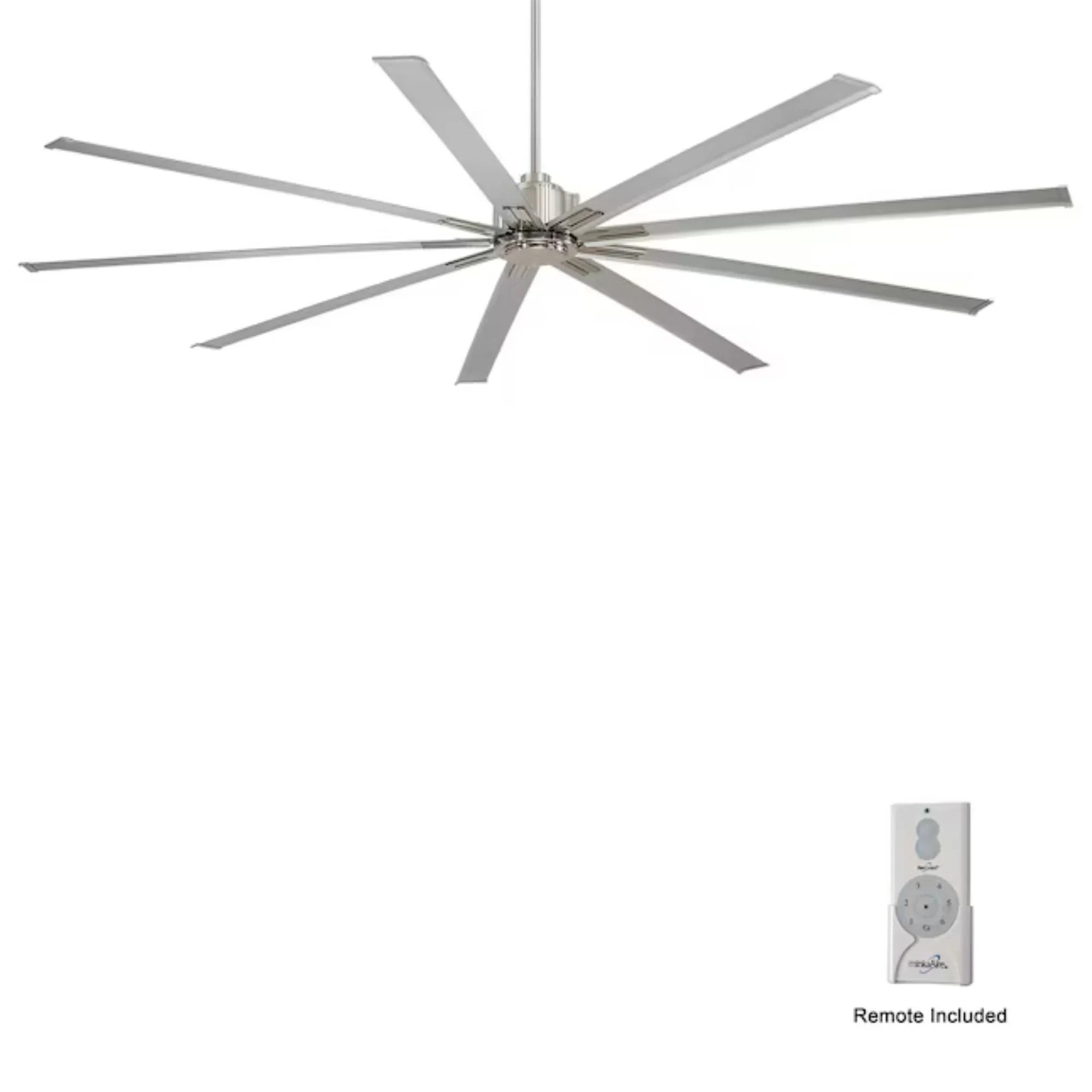 Xtreme 96" Large Windmill Ceiling Fan with Remote, Brushed Nickel