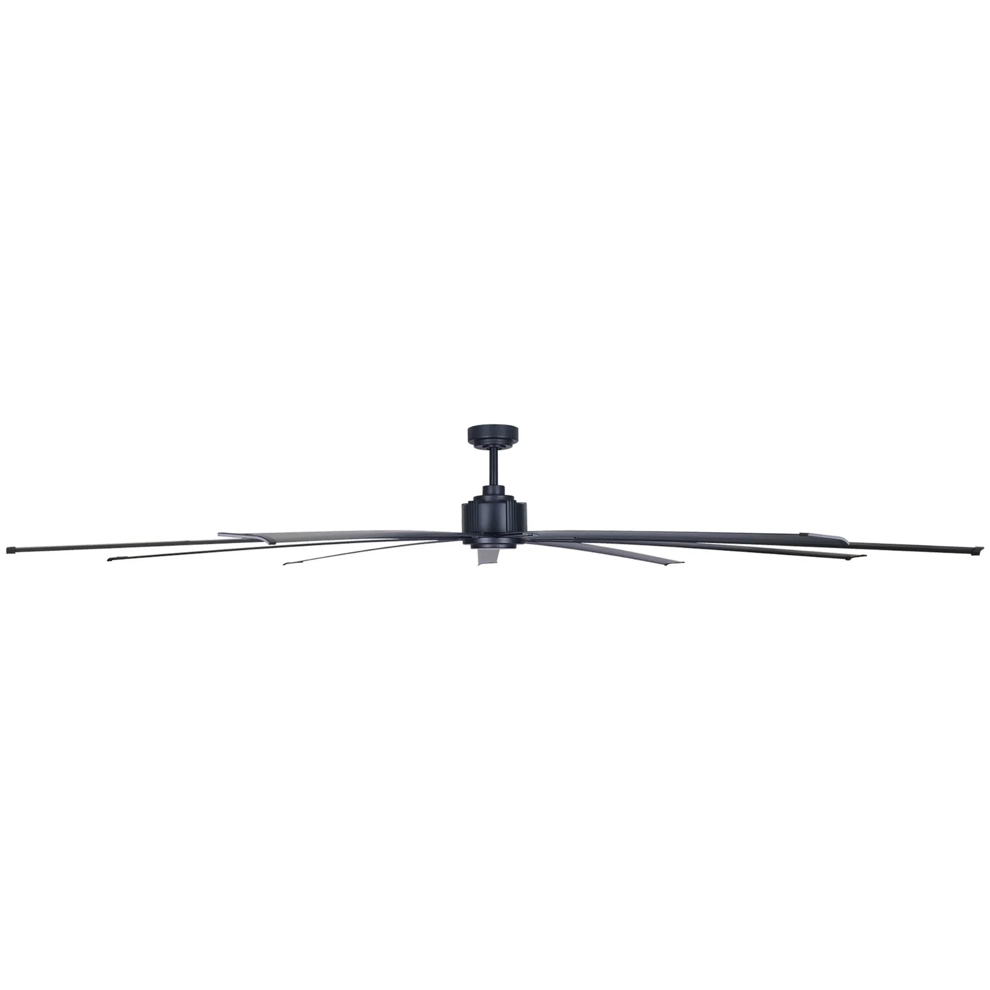 Xtreme 96" Large Windmill Ceiling Fan with Remote, Coal Black