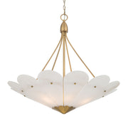 Minka-Lavery Althira 32.75 in. 6-Light Pendant, Legacy Brass & Alabaster