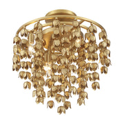 Ashgrove 21" 6-Light Semi-Flush Mount, Legacy Brass Finish
