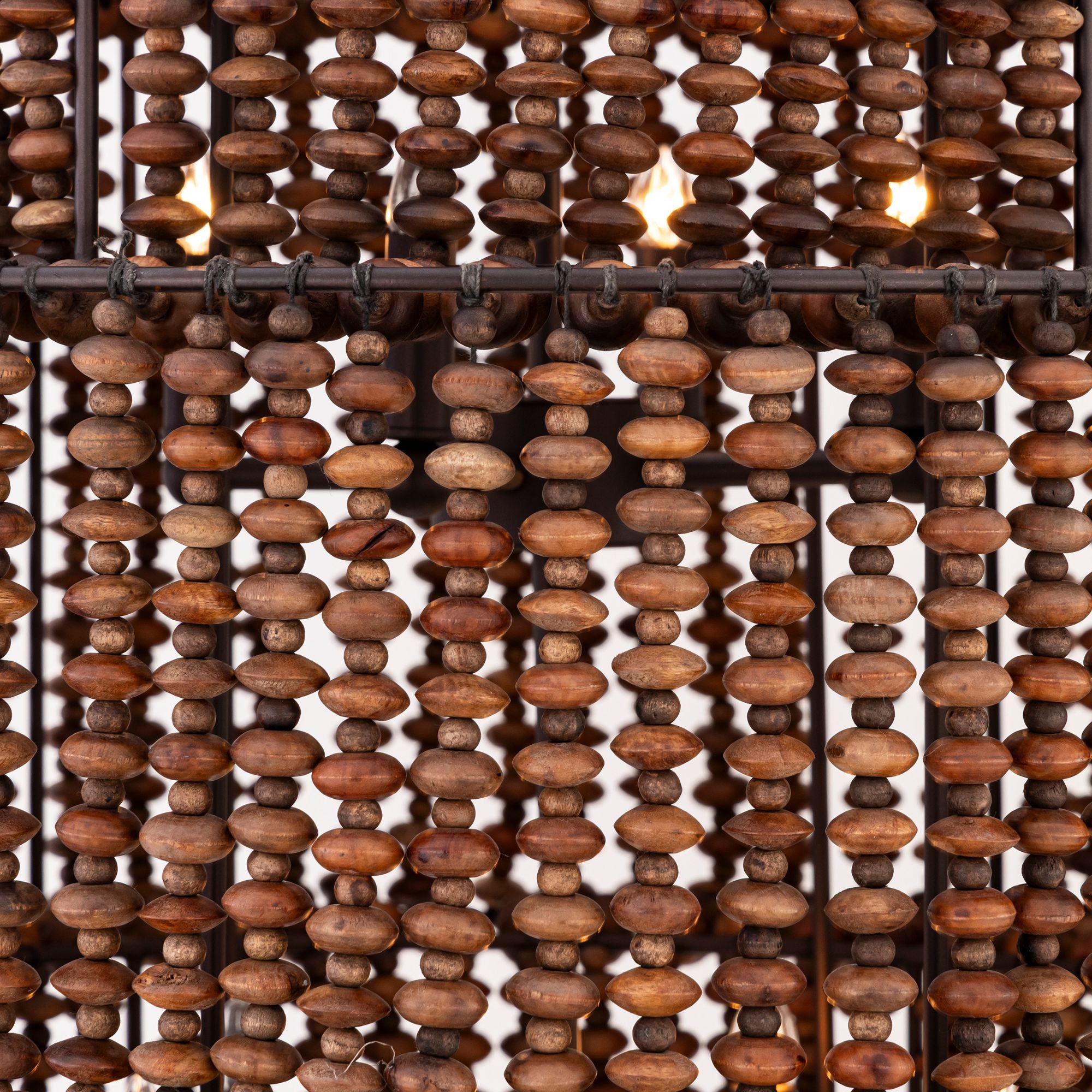 Minka-Lavery Beaudelle 36.75 in. 9-Light Pendant, Dark Bronze & Dark Brown
