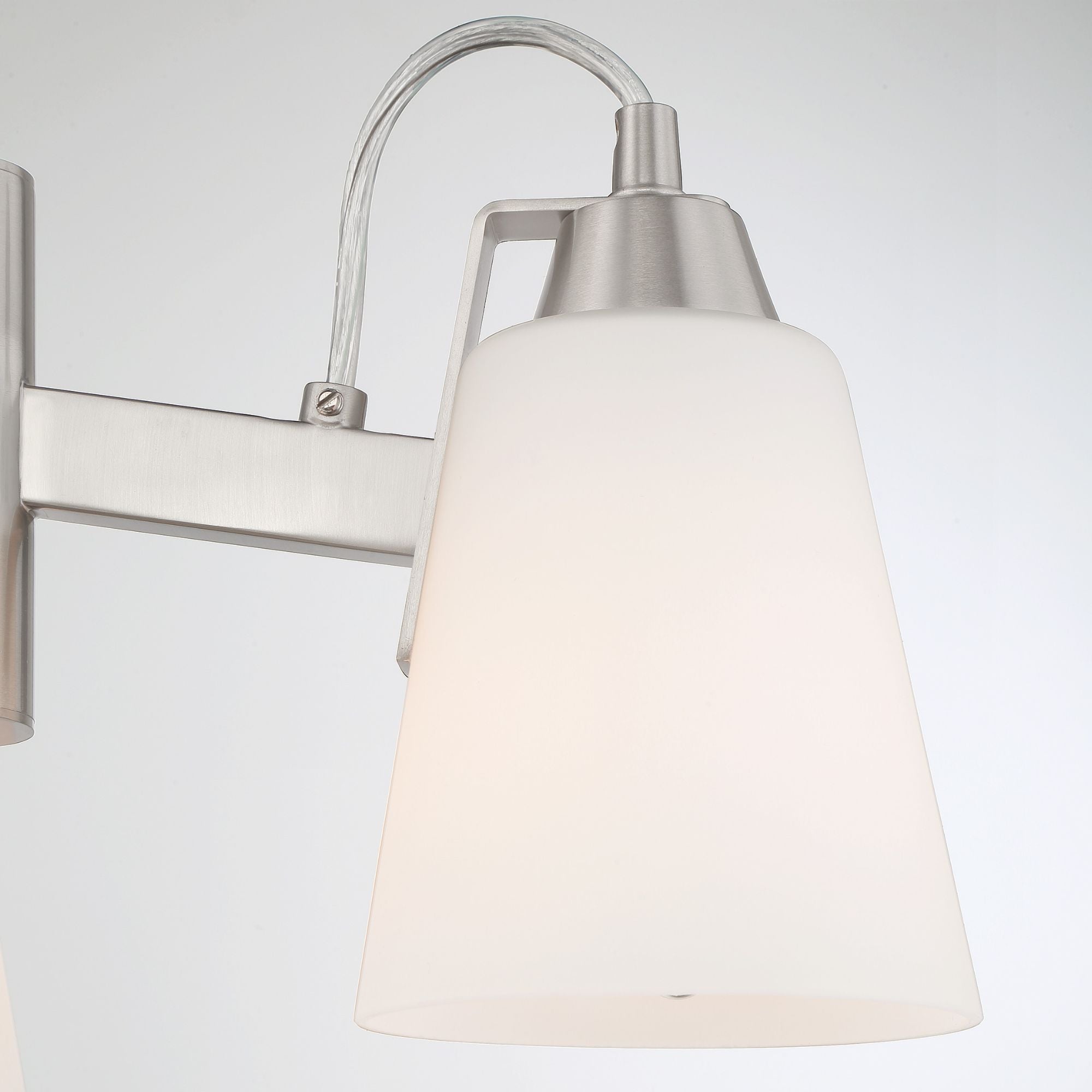 Beckonridge 17" 3-Light Semi-Flush Mount, Brushed Nickel Finish
