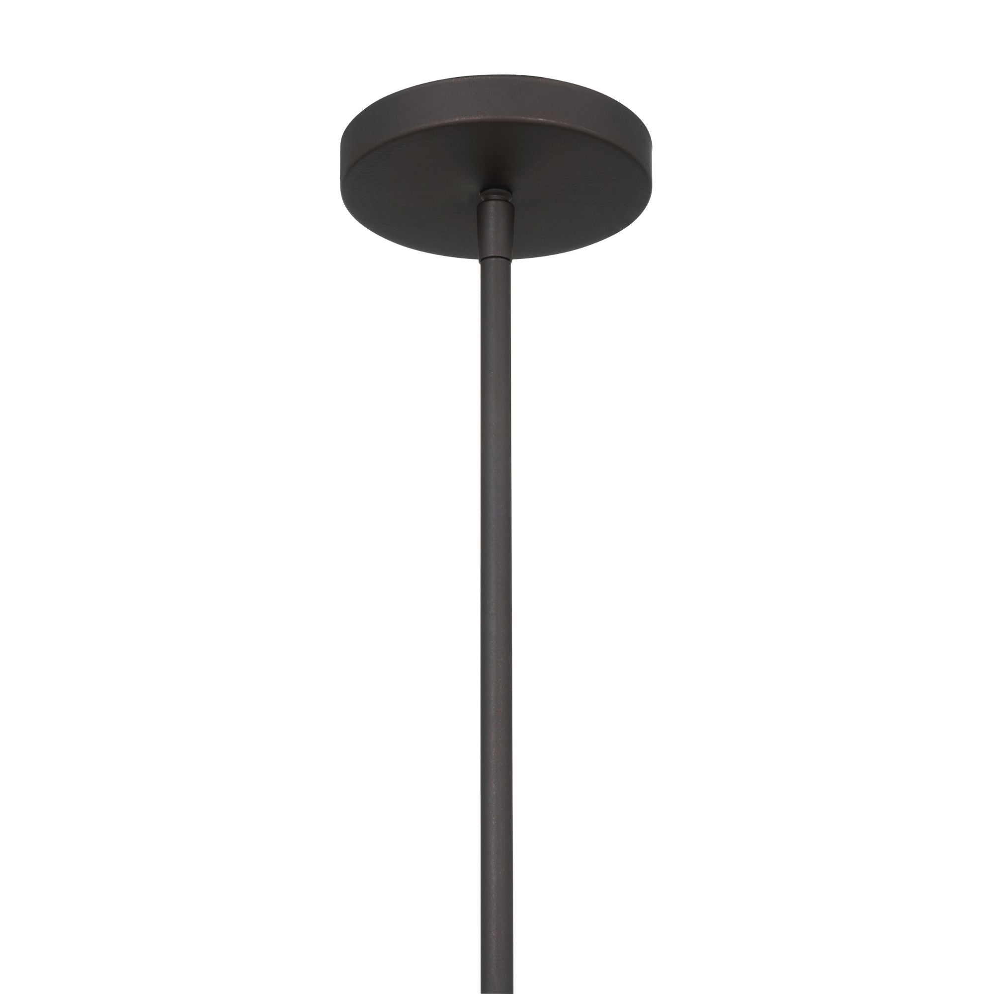 Minka-Lavery Bellforge 38 in. 8-Light Pendant, Legacy Brass & Dark Bronze with White Linen Shades