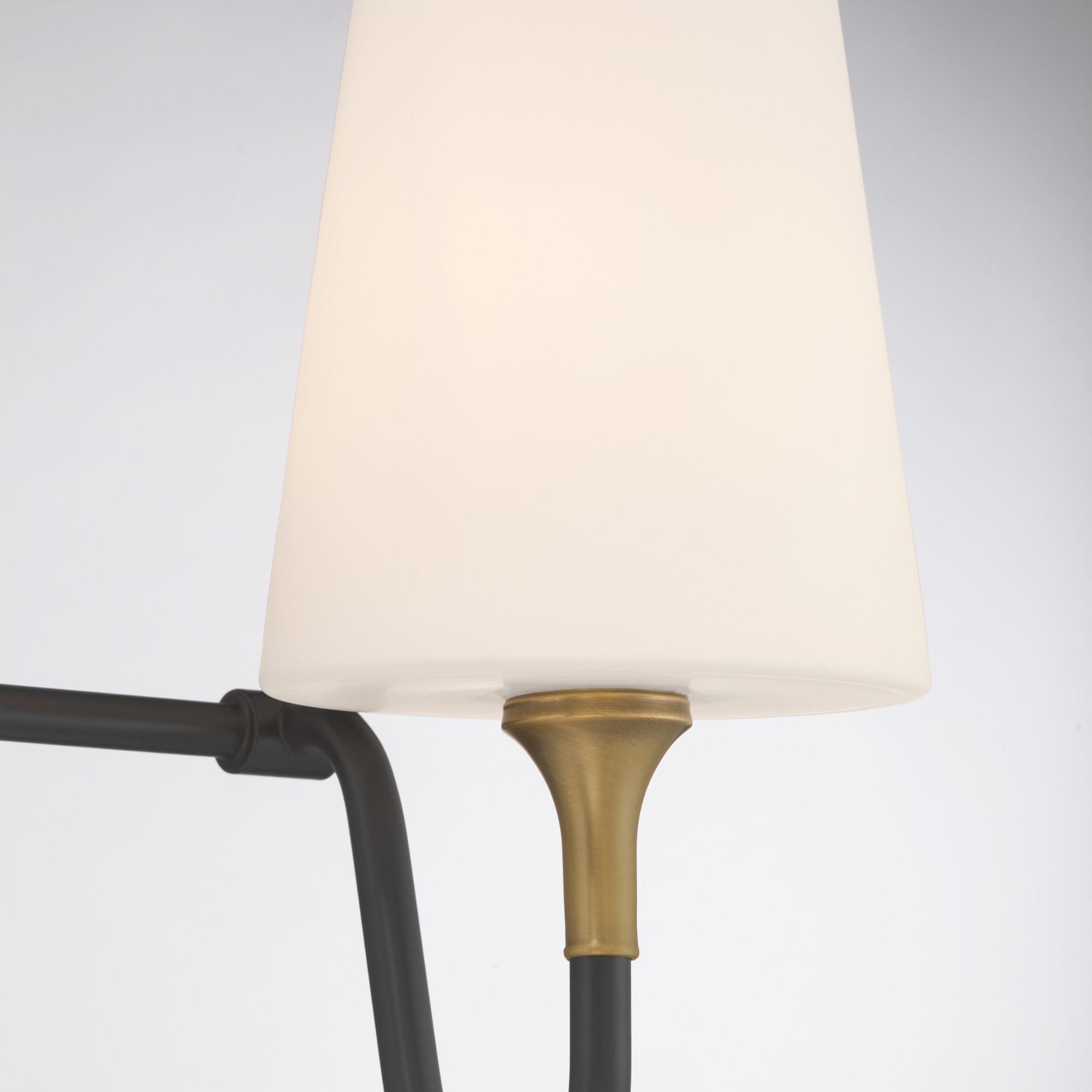 Minka-Lavery Brienne 15 in. 2-Light Vanity, Legacy Brass & Dark Matte Black with Etched White Tapered Glass