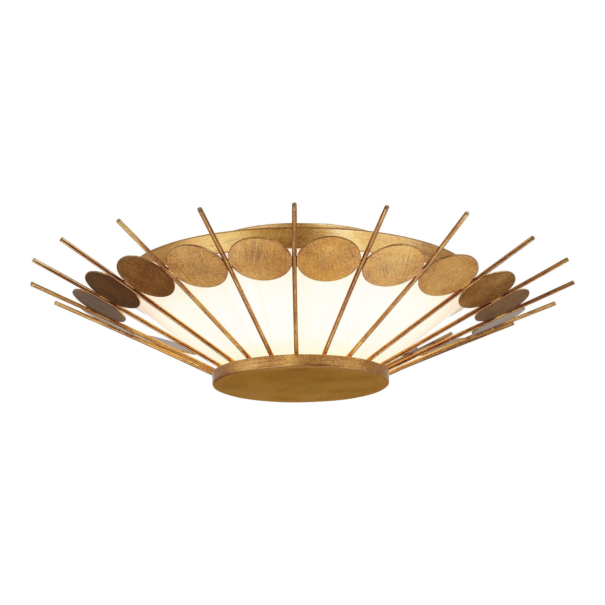 Capieso 20" LED Flush Mount, Elara Gold Finish