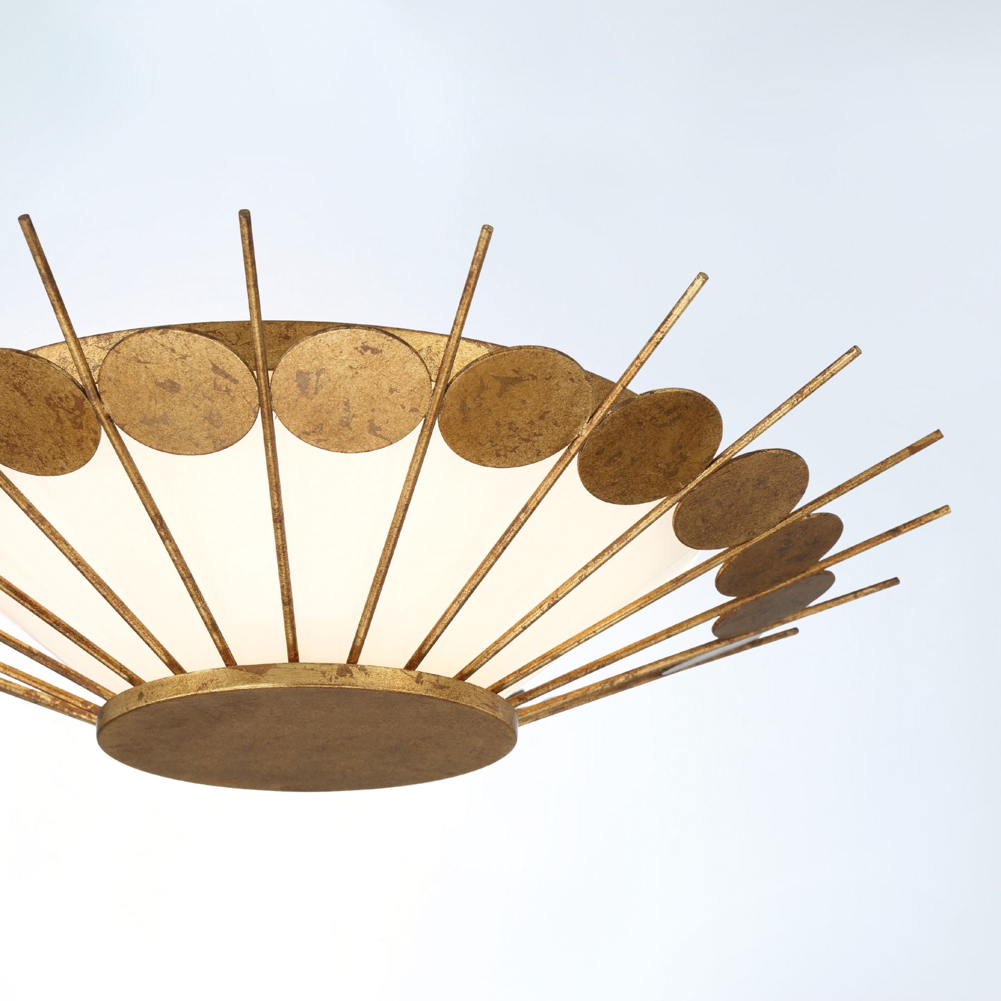 Capieso 20" LED Flush Mount, Elara Gold Finish