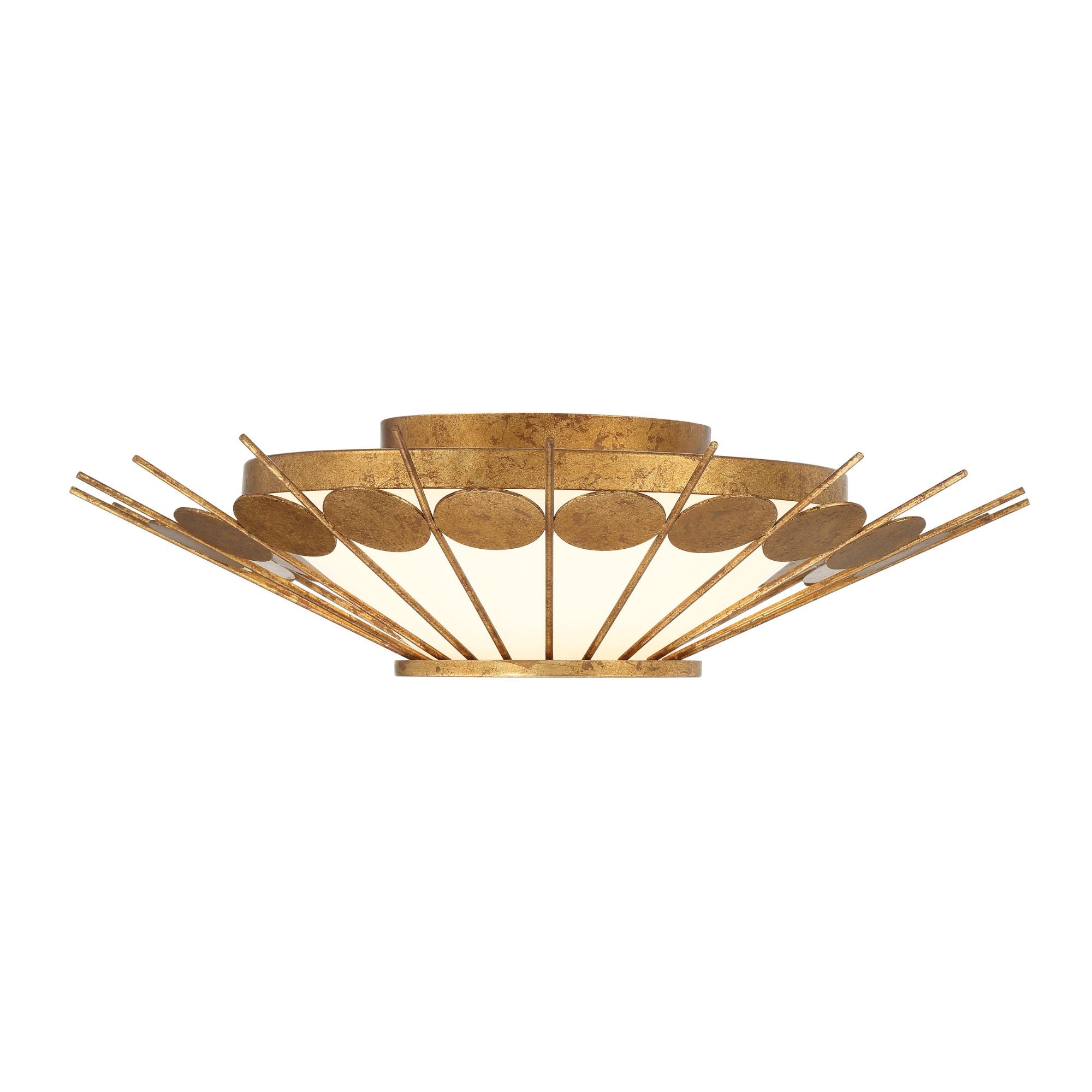 Capieso 20" LED Flush Mount, Elara Gold Finish
