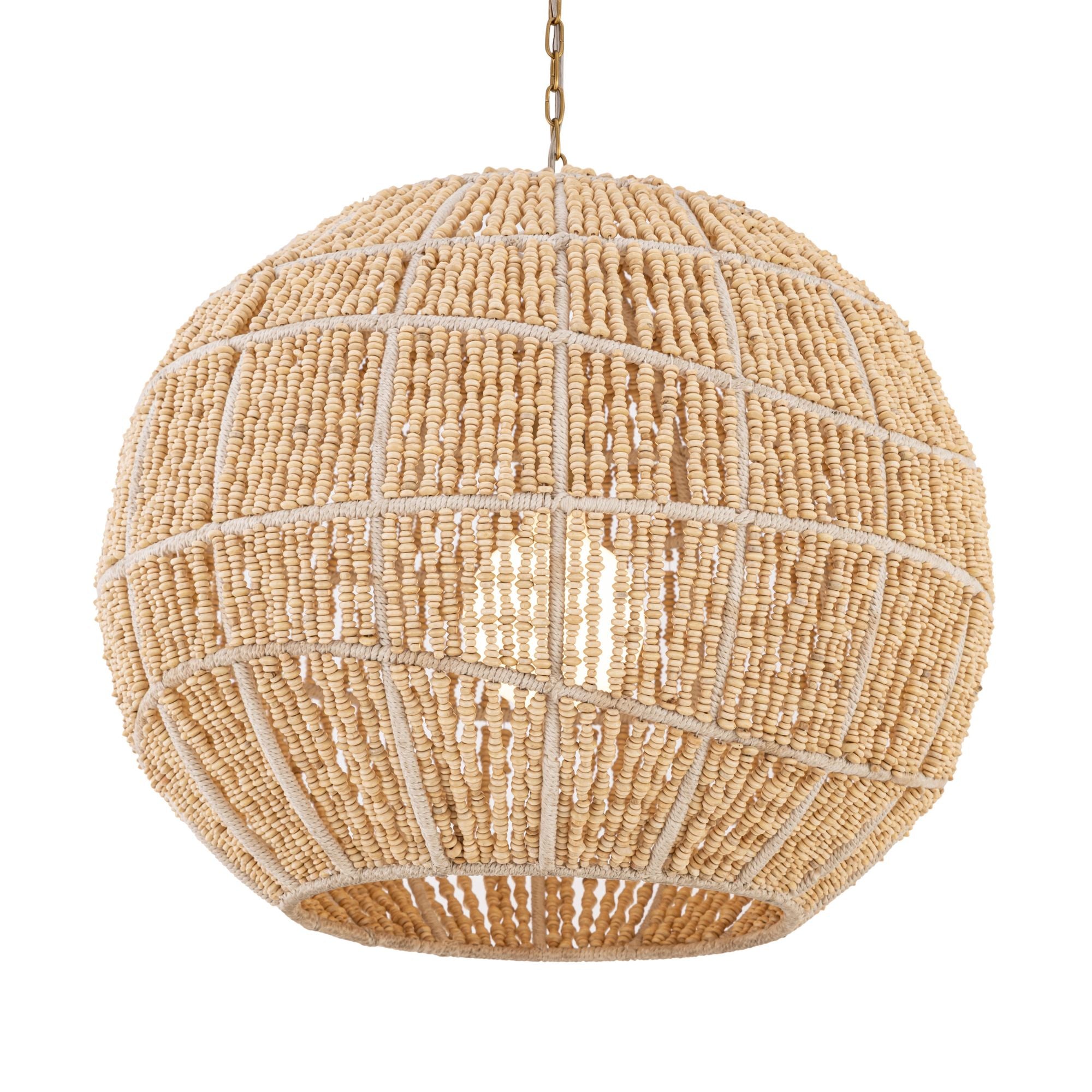 Minka-Lavery Cavara 23 in. Pendant Light, Legacy Brass with Ivory Fabric Shade
