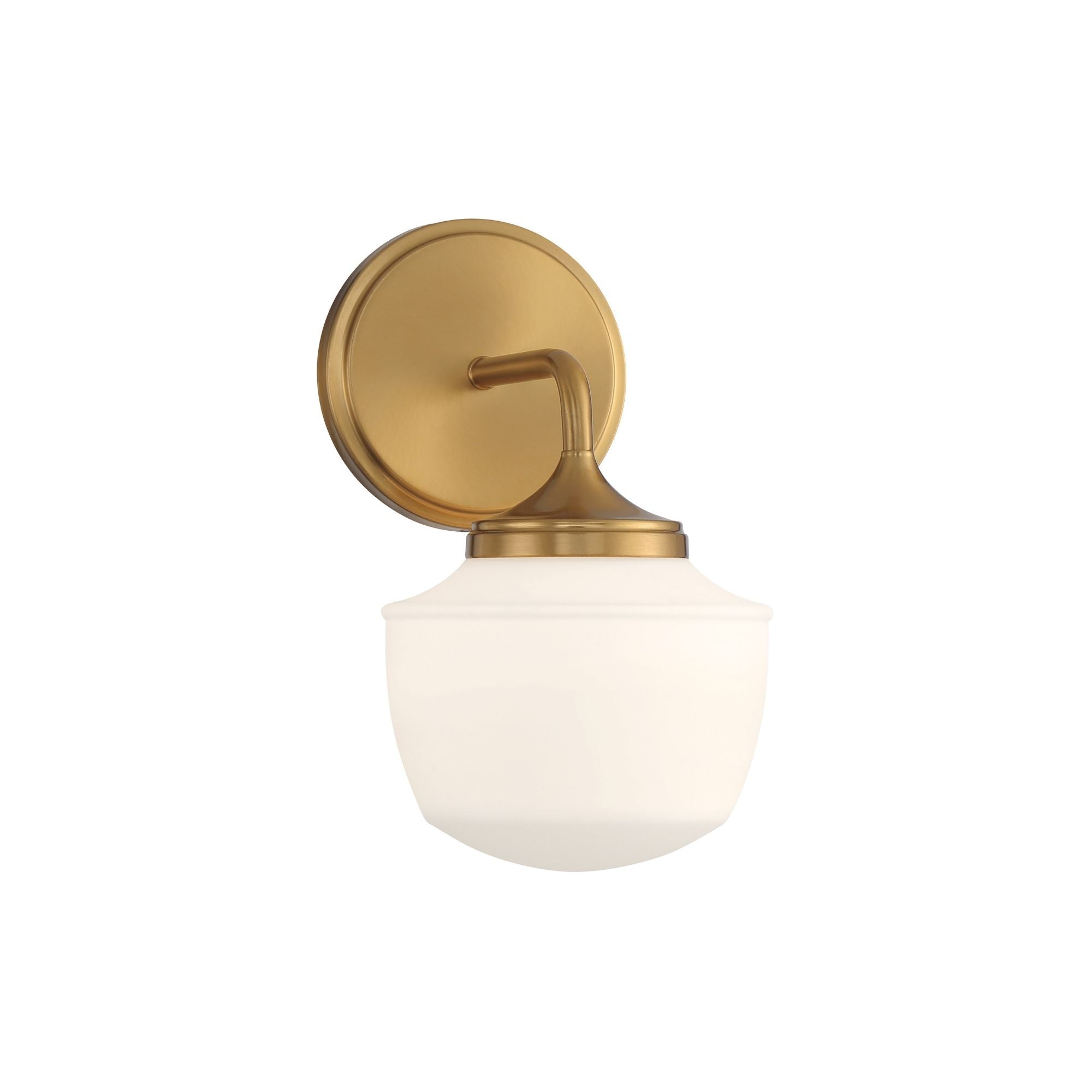 Minka-Lavery Cornwell 10 in. Bathroom Vanity Light, Aged Brass with Etched Opal Glass