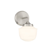 Minka-Lavery Cornwell 10 in. Bathroom Vanity Light, Brushed Nickel with Etched Opal Glass