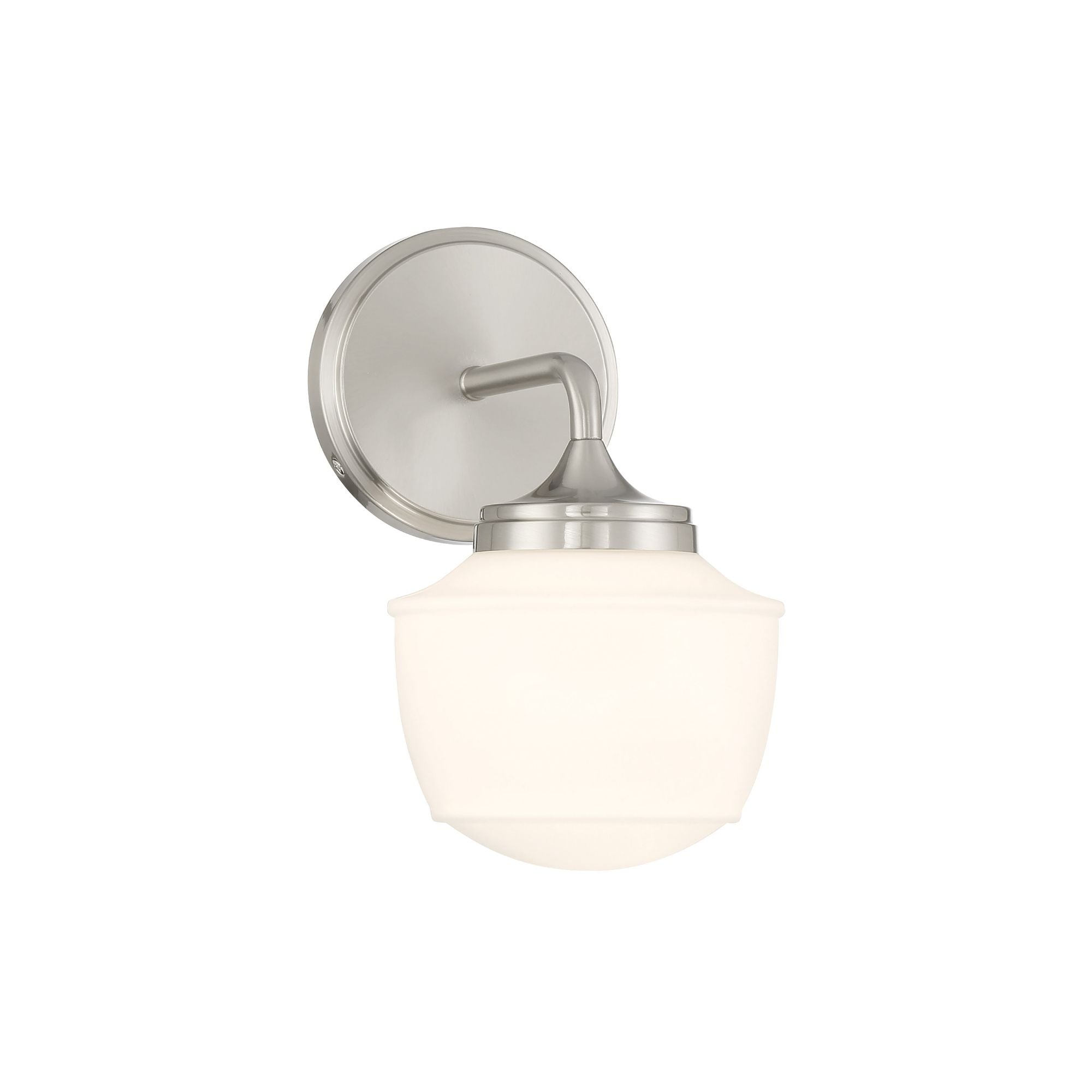 Minka-Lavery Cornwell 10 in. Bathroom Vanity Light, Brushed Nickel with Etched Opal Glass