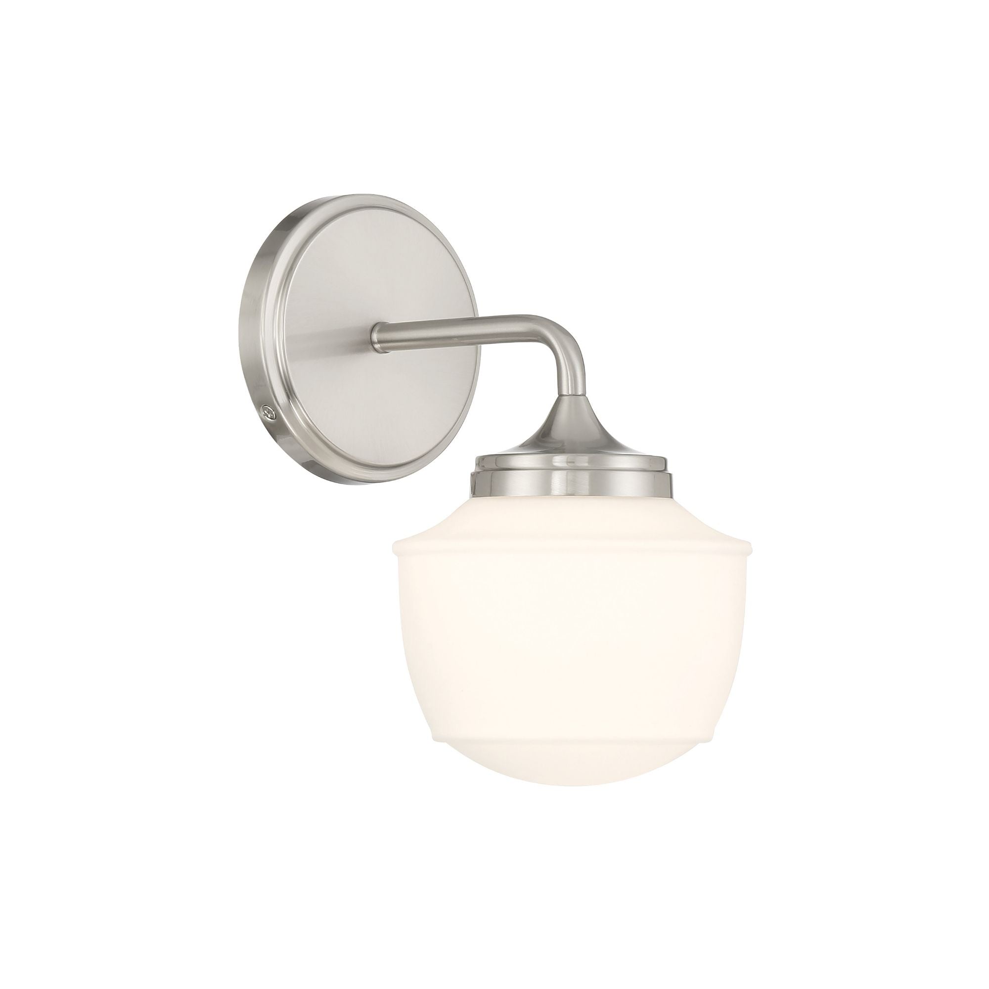 Minka-Lavery Cornwell 10 in. Bathroom Vanity Light, Brushed Nickel with Etched Opal Glass