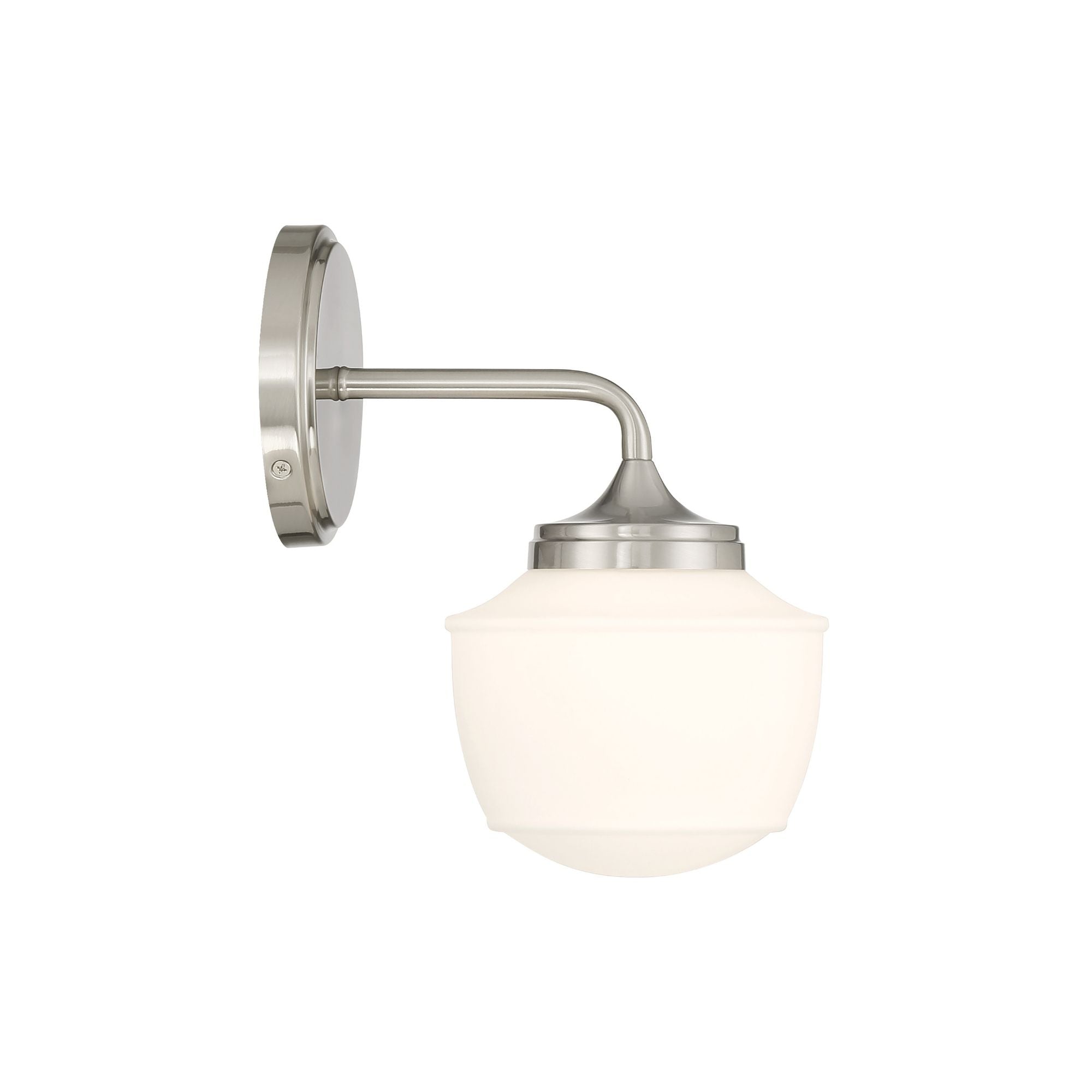 Minka-Lavery Cornwell 10 in. Bathroom Vanity Light, Brushed Nickel with Etched Opal Glass