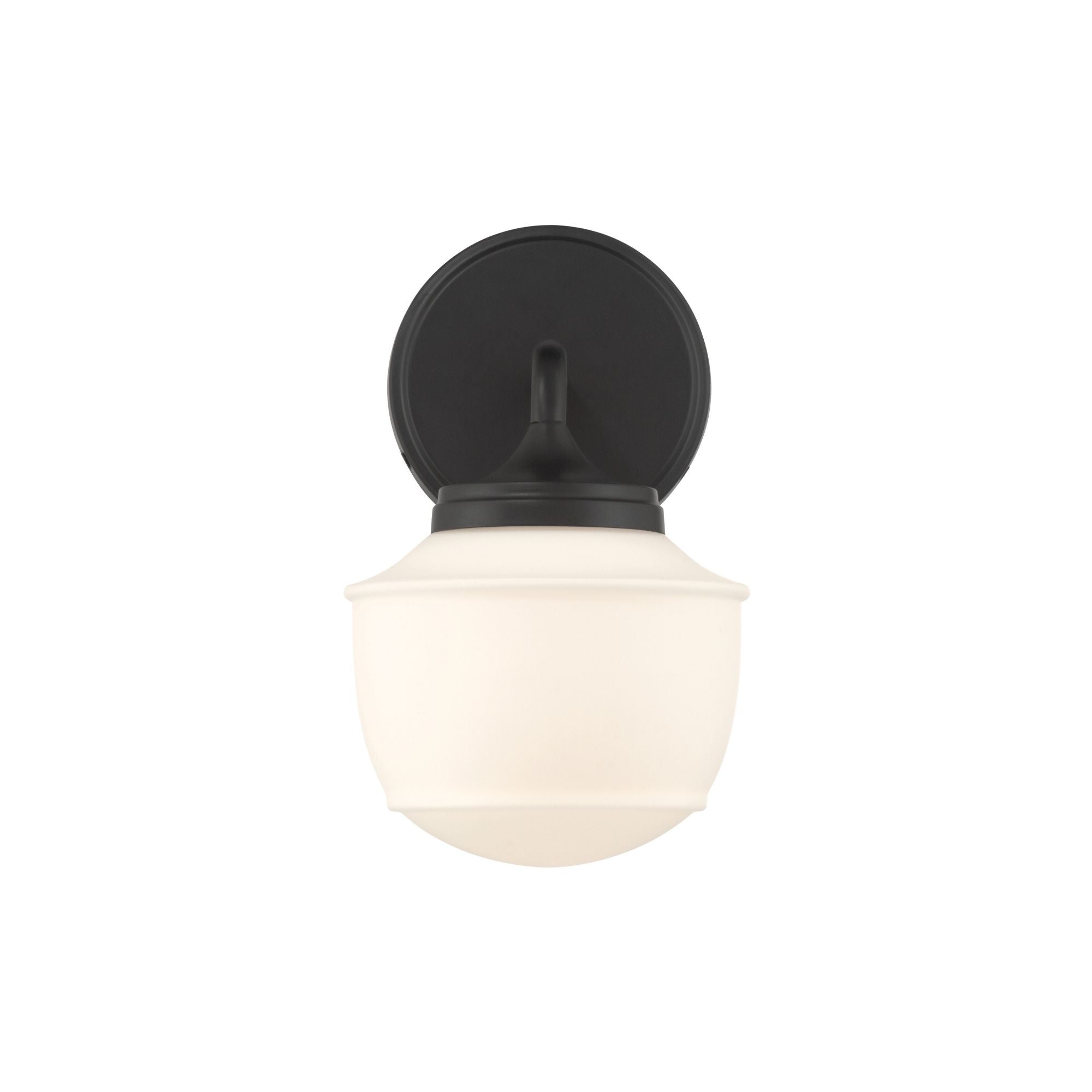 Minka-Lavery Cornwell 10 in. Bathroom Vanity Light, Dark Matte Black with Etched Opal Glass