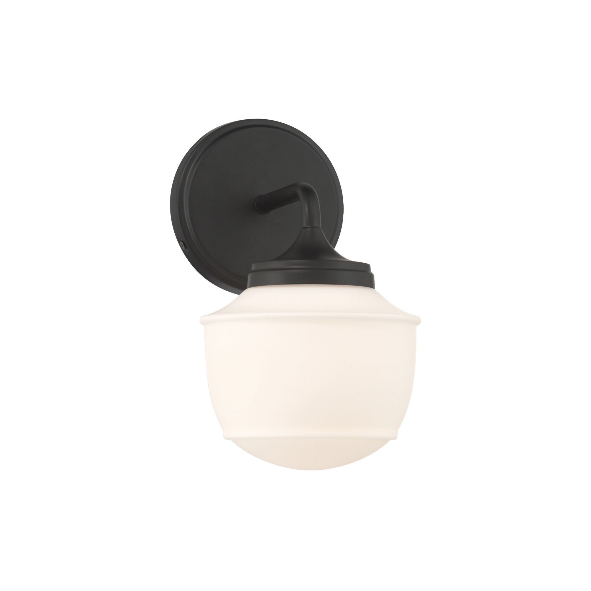 Minka-Lavery Cornwell 10 in. Bathroom Vanity Light, Dark Matte Black with Etched Opal Glass
