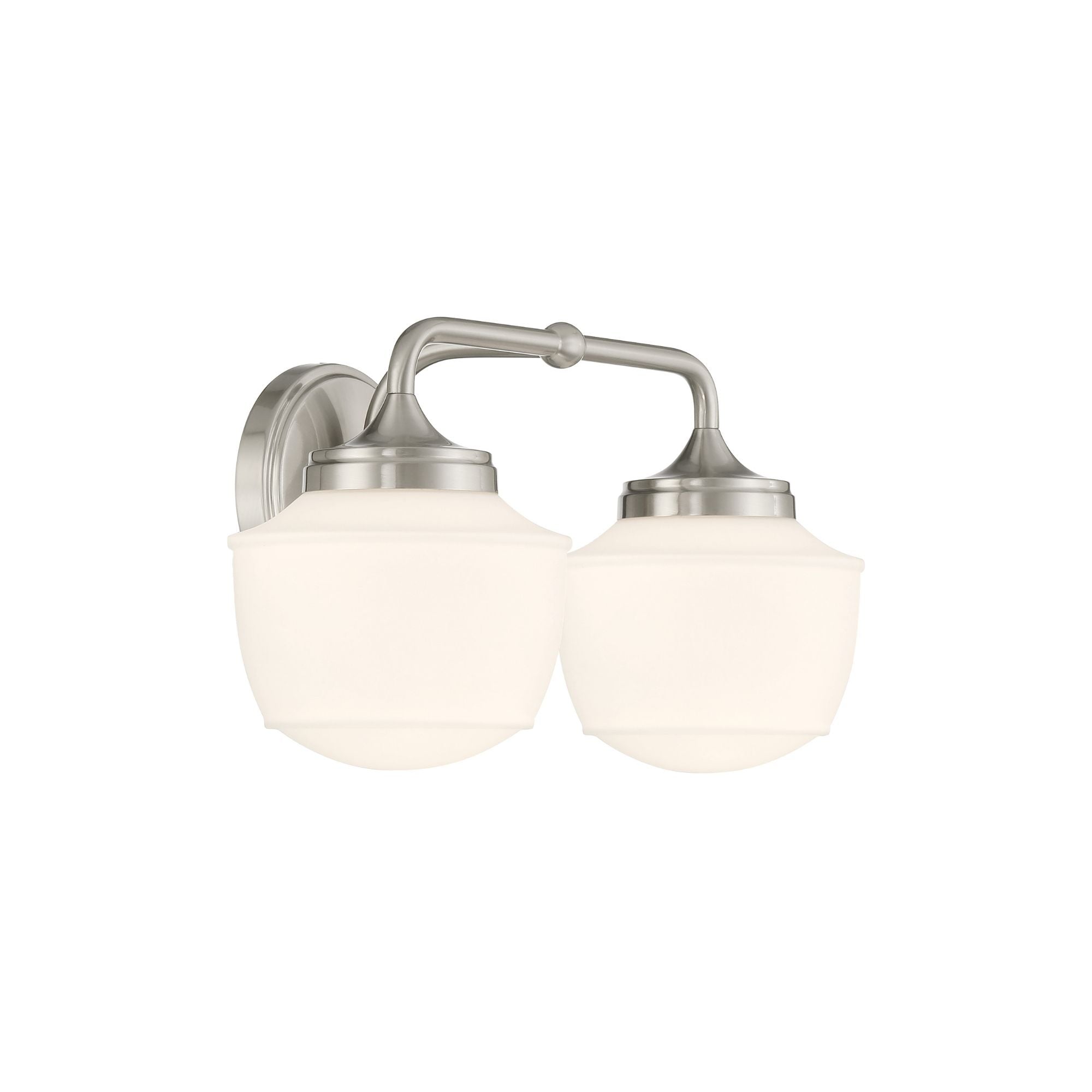 Minka-Lavery Cornwell 16 in. 2-Light Bathroom Vanity Light, Brushed Nickel with Etched Opal Glass