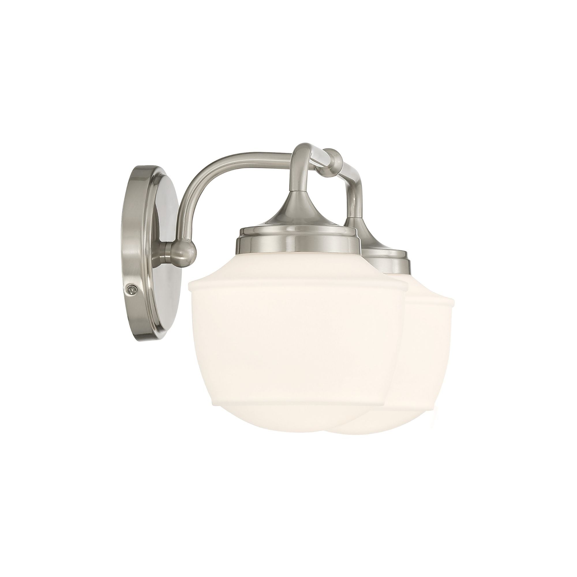 Minka-Lavery Cornwell 16 in. 2-Light Bathroom Vanity Light, Brushed Nickel with Etched Opal Glass