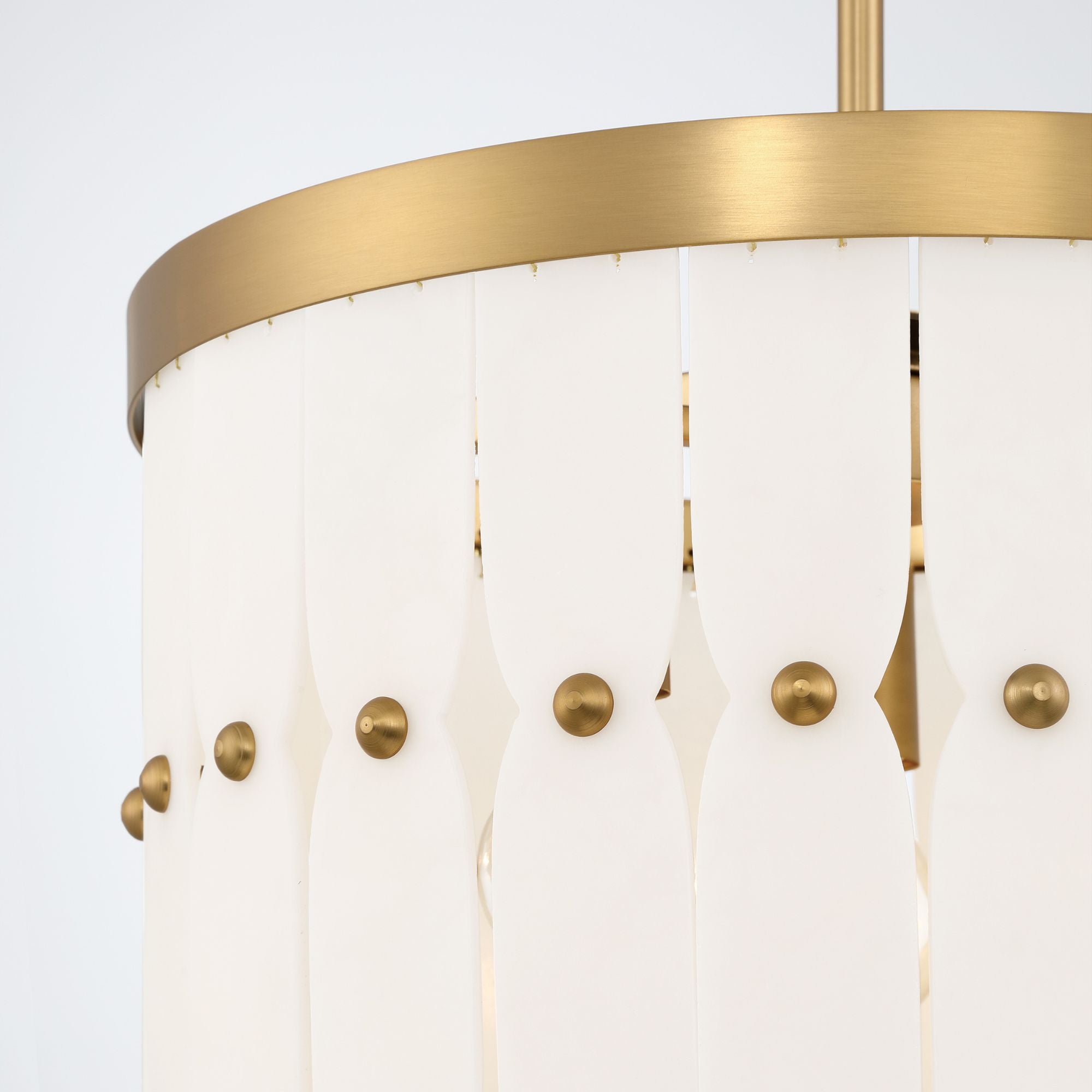 Coronelle 16" 3-Light Convertible Semi Flush/Pendant, Legacy Brass Finish
