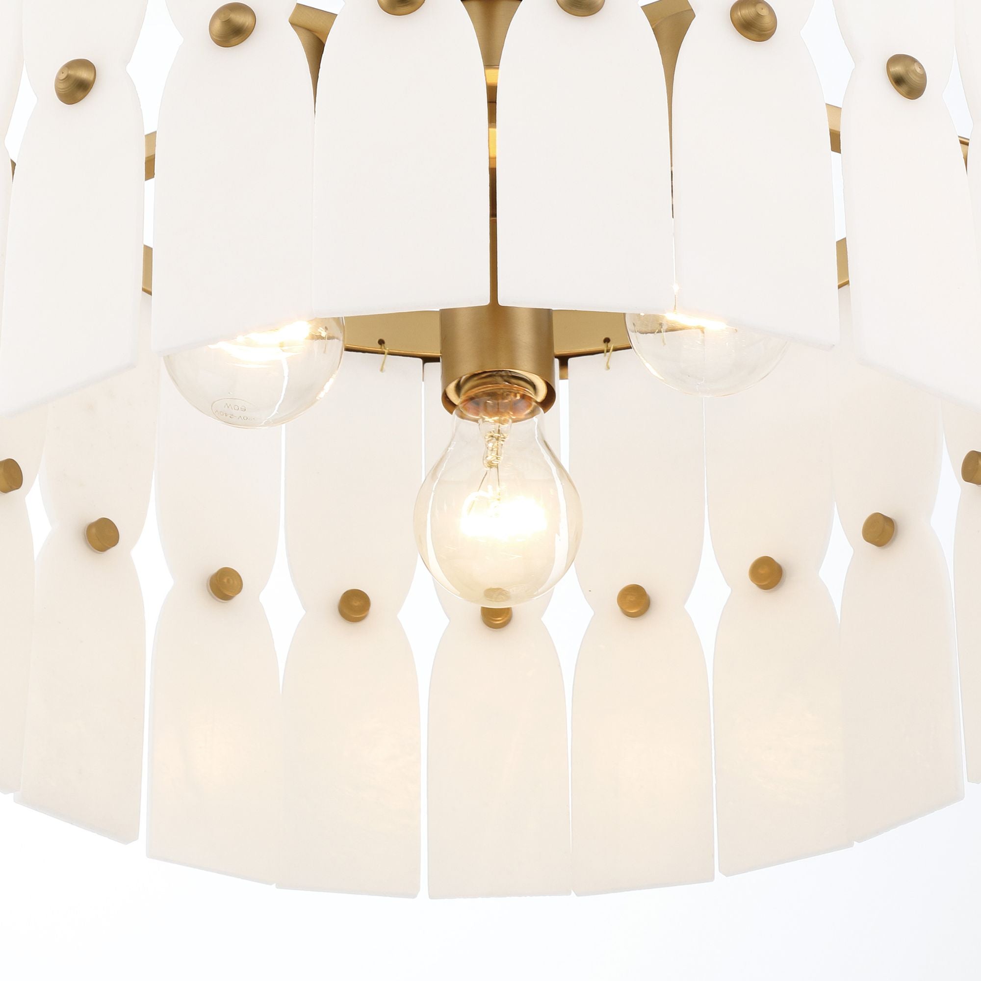 Coronelle 16" 3-Light Convertible Semi Flush/Pendant, Legacy Brass Finish
