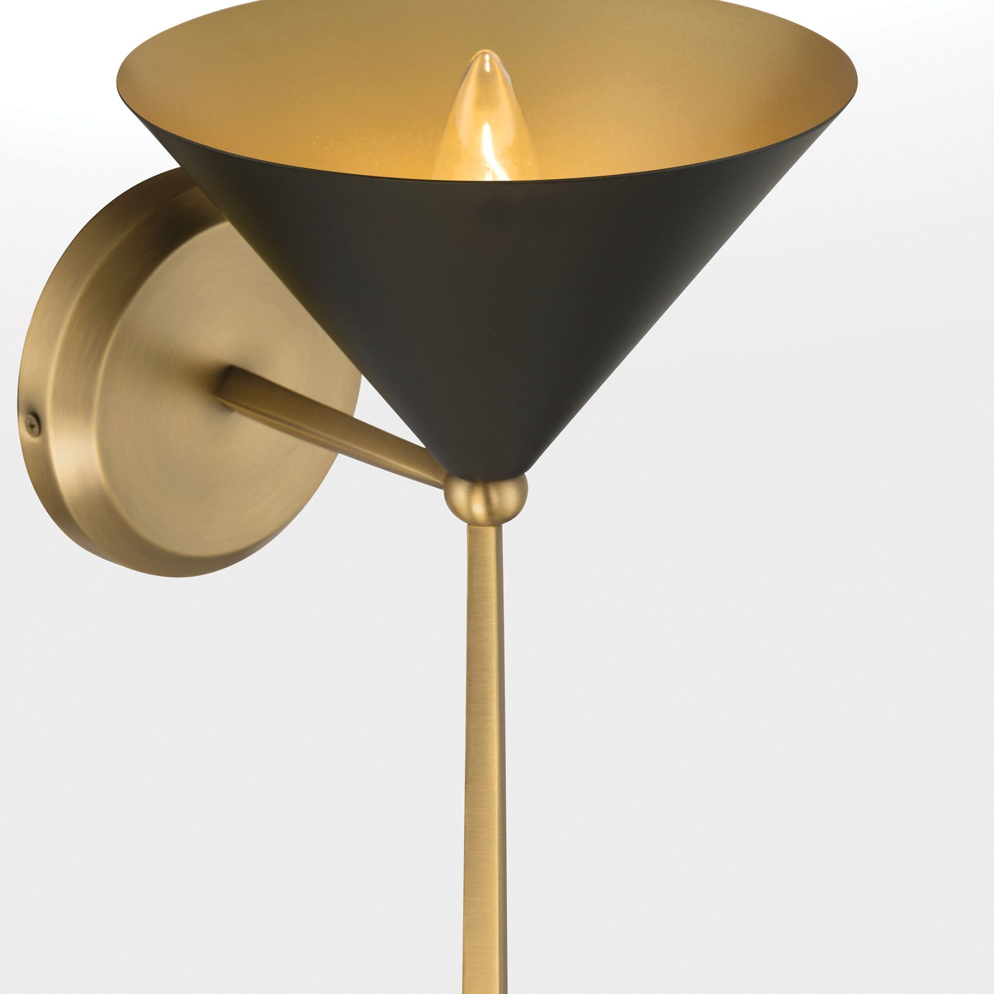 Minka-Lavery Cortan 15 in. Bath Sconce, Legacy Brass & Dark Bronze