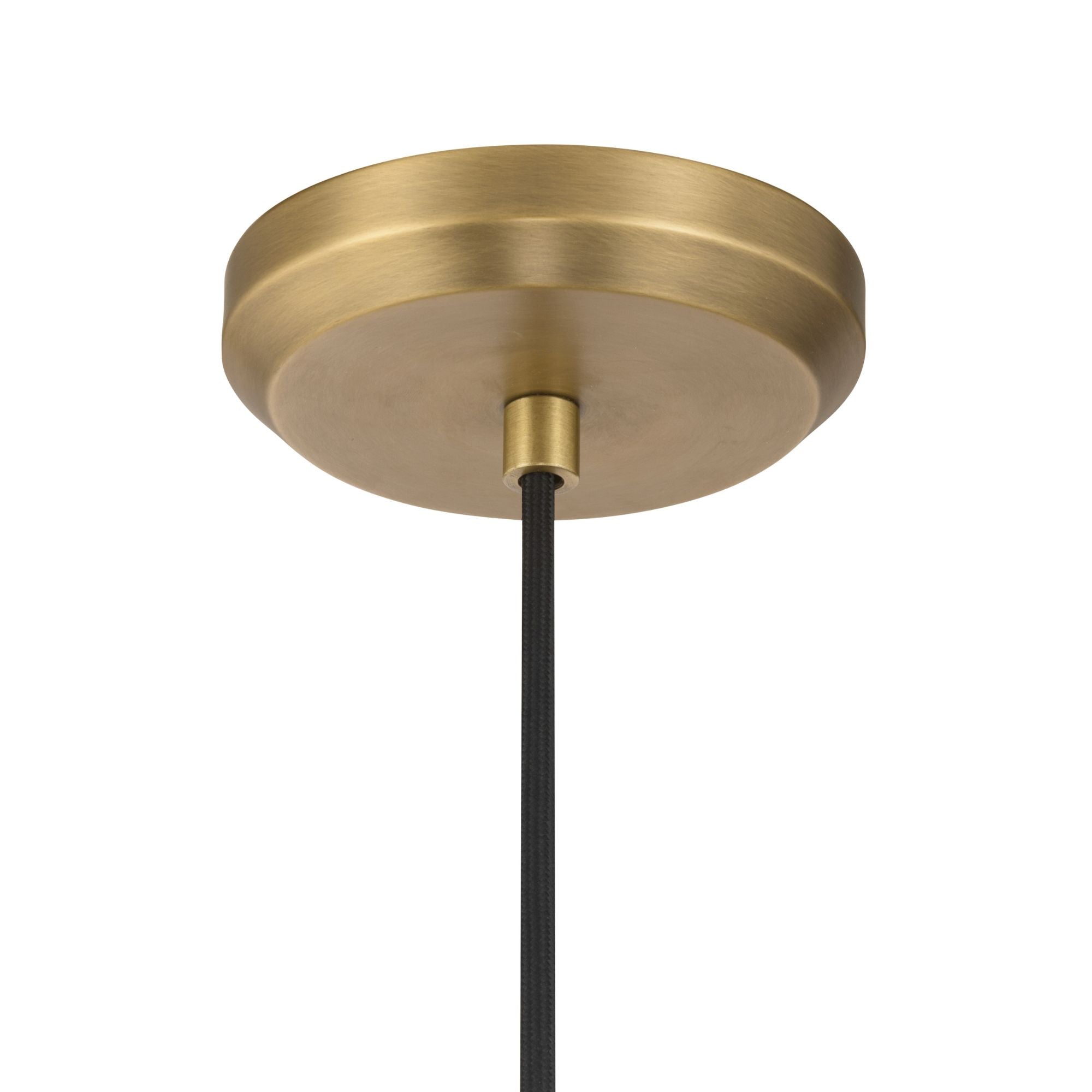 Minka-Lavery Cortan 16.5 in. Pendant Light, Legacy Brass & Dark Bronze with Metal Shade