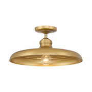 Crowne 16" Semi-Flush Mount, Legacy Brass Finish