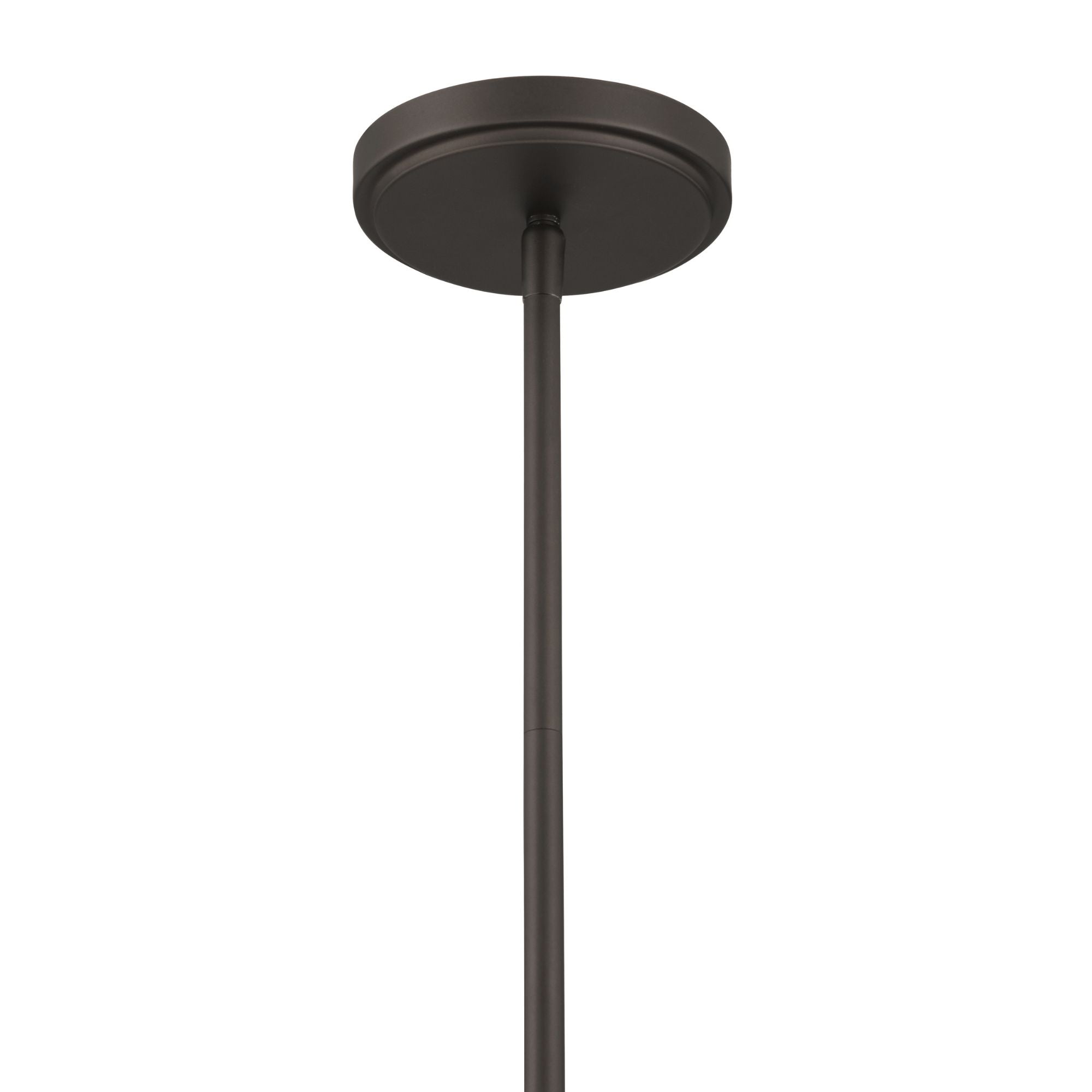 Minka-Lavery Dalvor 14.5 in. 3-Light Pendant, Dark Bronze with White Linen Tapered Shades