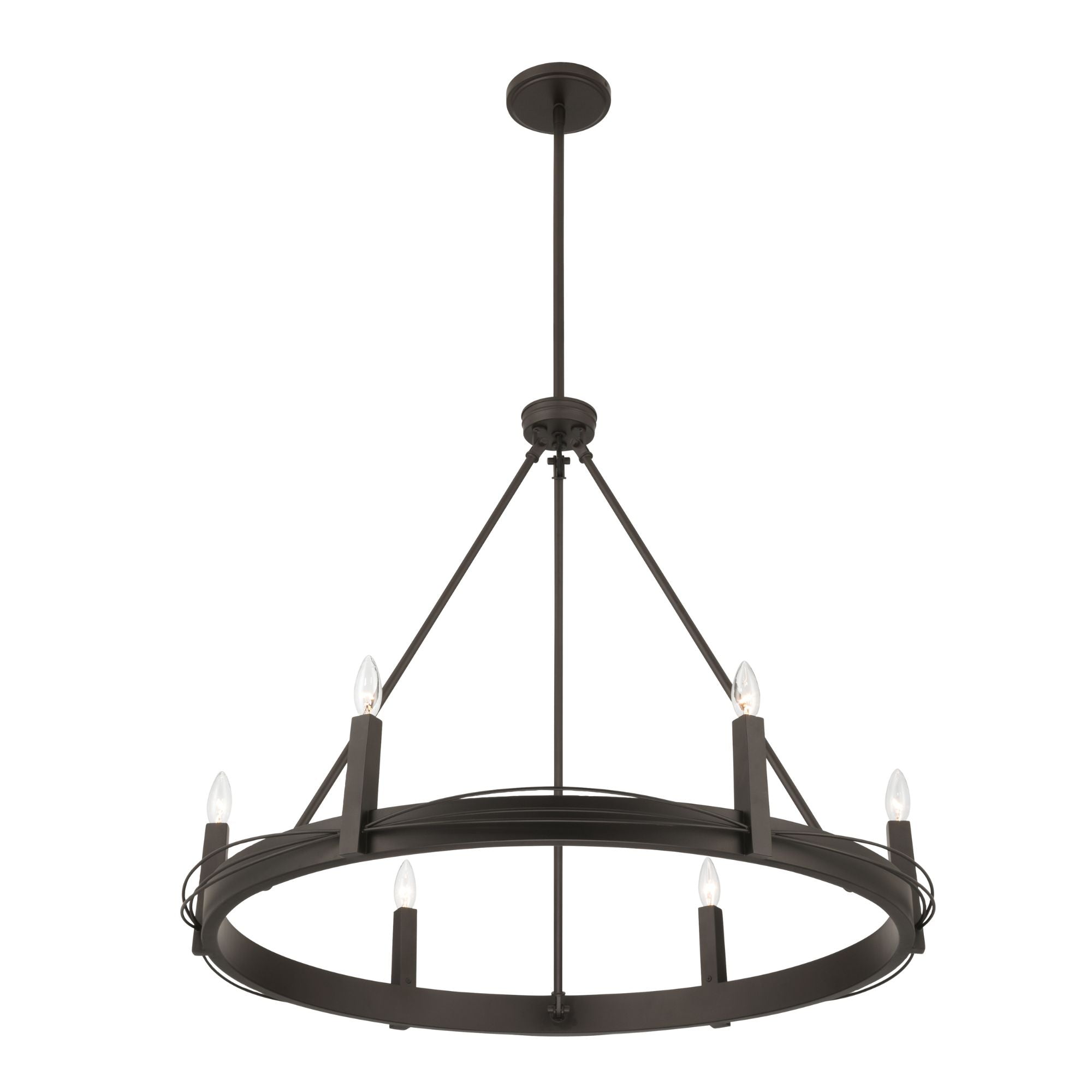 Minka-Lavery Dalvor 36 in. 6-Light Pendant, Dark Bronze