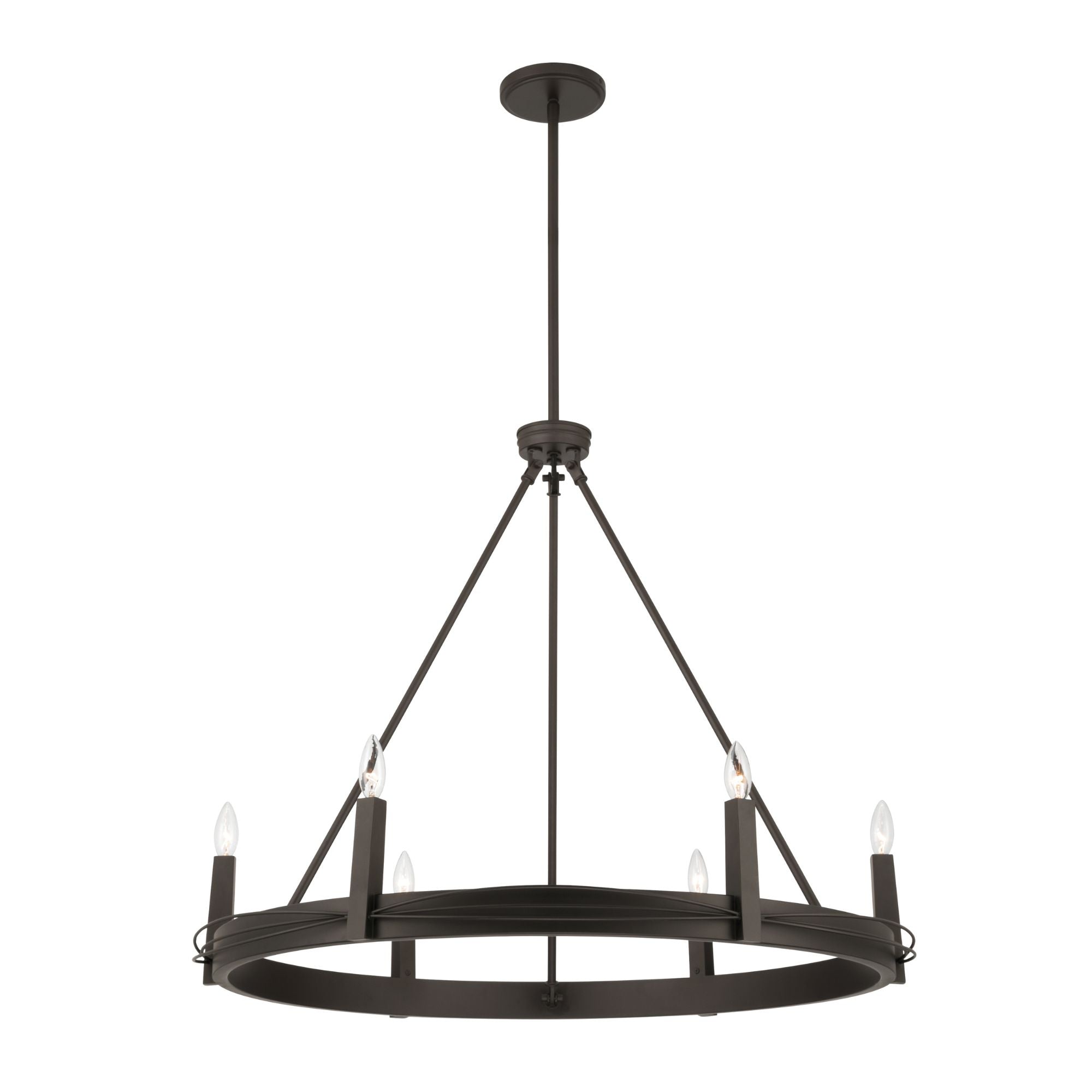 Minka-Lavery Dalvor 36 in. 6-Light Pendant, Dark Bronze