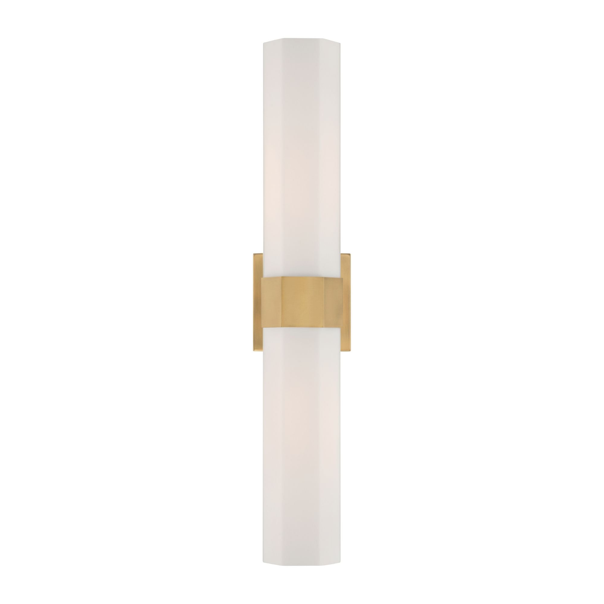 Minka-Lavery Delgada 24 in. 2-Light Bath Bar, Legacy Brass with Etched Opal Glass