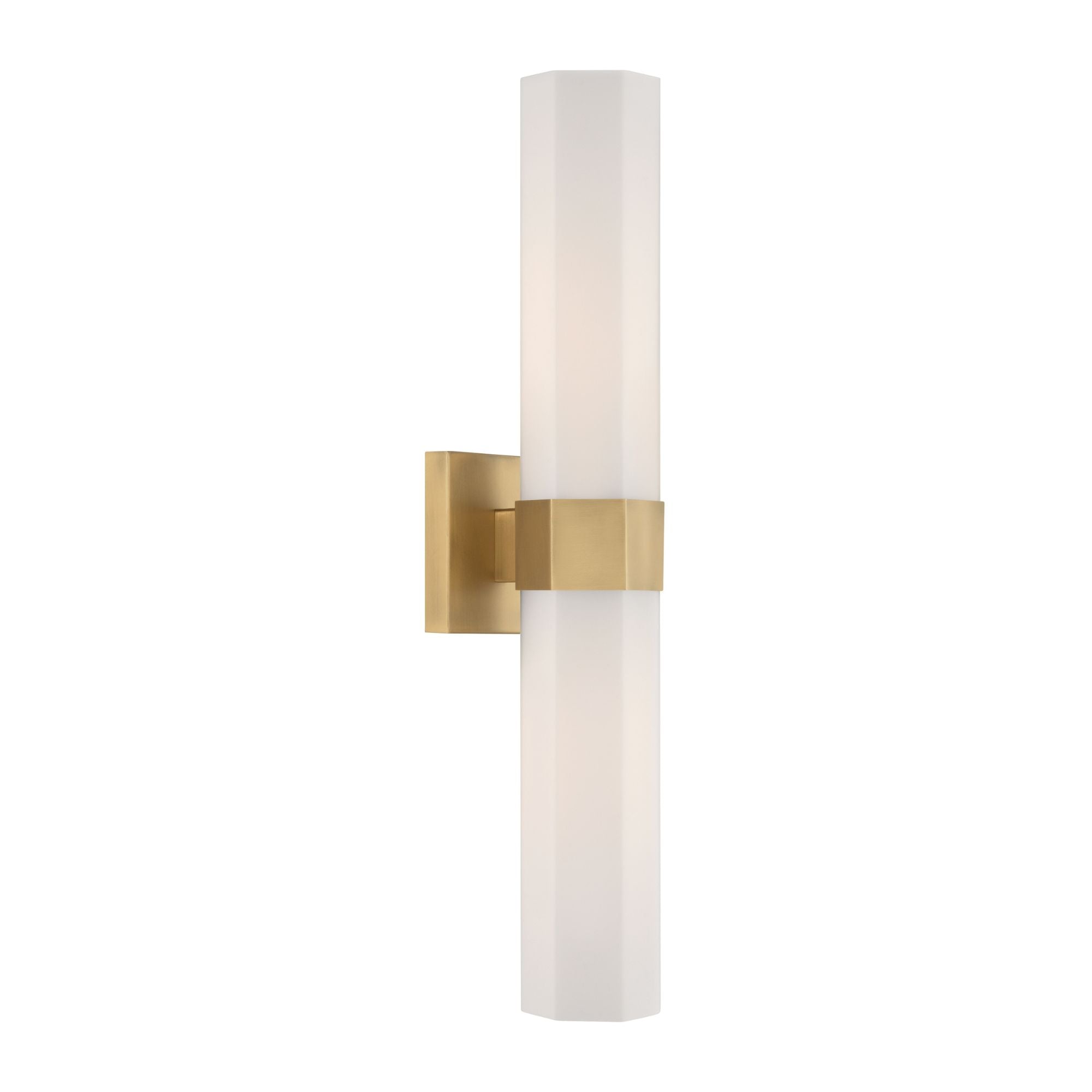 Minka-Lavery Delgada 24 in. 2-Light Bath Bar, Legacy Brass with Etched Opal Glass