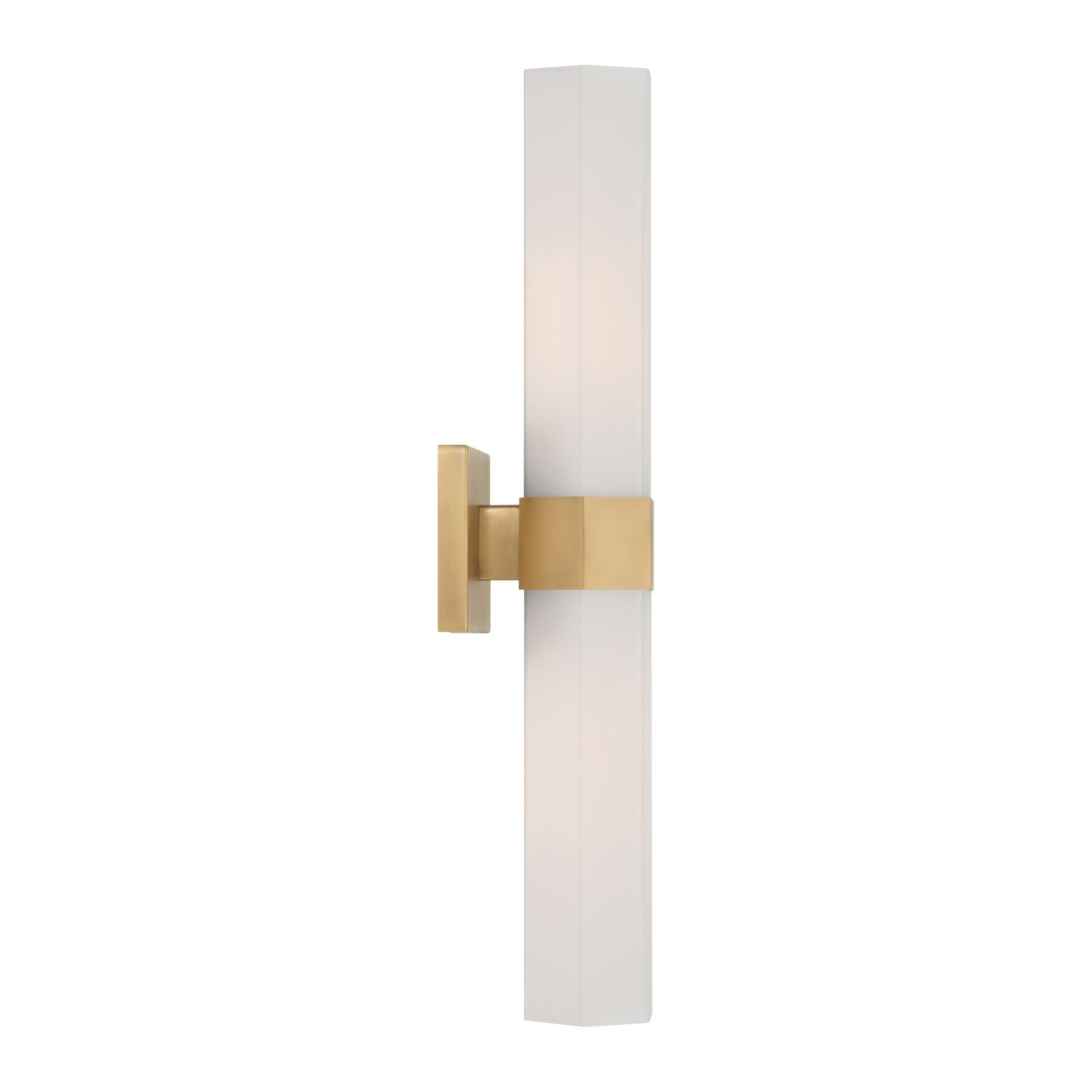 Minka-Lavery Delgada 24 in. 2-Light Bath Bar, Legacy Brass with Etched Opal Glass