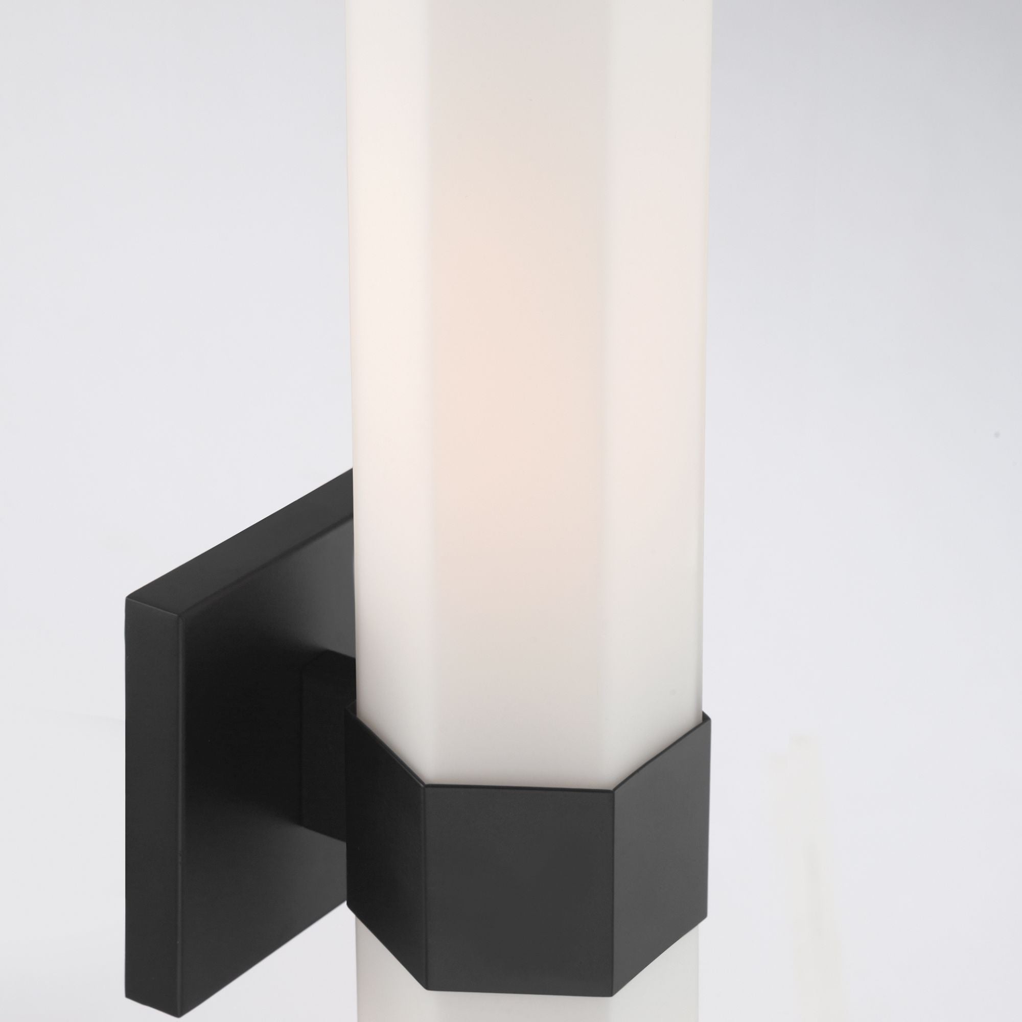 Minka-Lavery Delgada 24 in. 2-Light Bathroom Vanity Light, Dark Matte Black with Etched Opal Glass