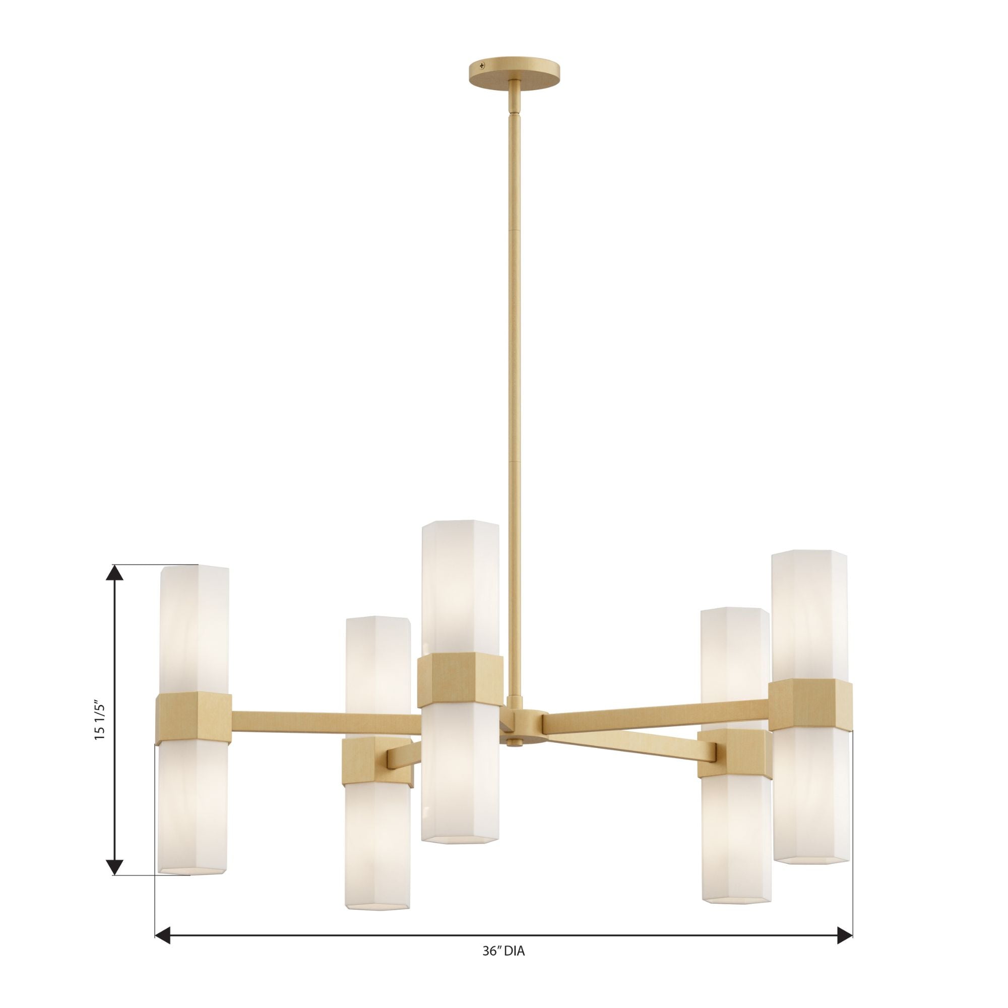 Minka-Lavery Delgada 36 in. 10-Light Chandelier