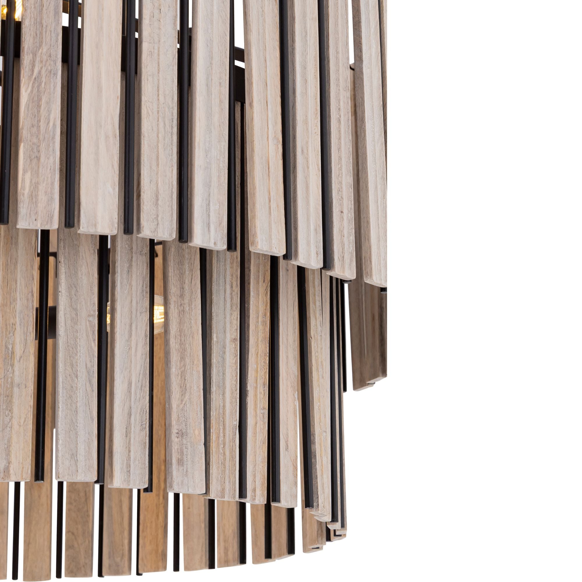 Minka-Lavery Esbelta 30.25 in. 6-Light Pendant, Dark Bronze & Whitewashed