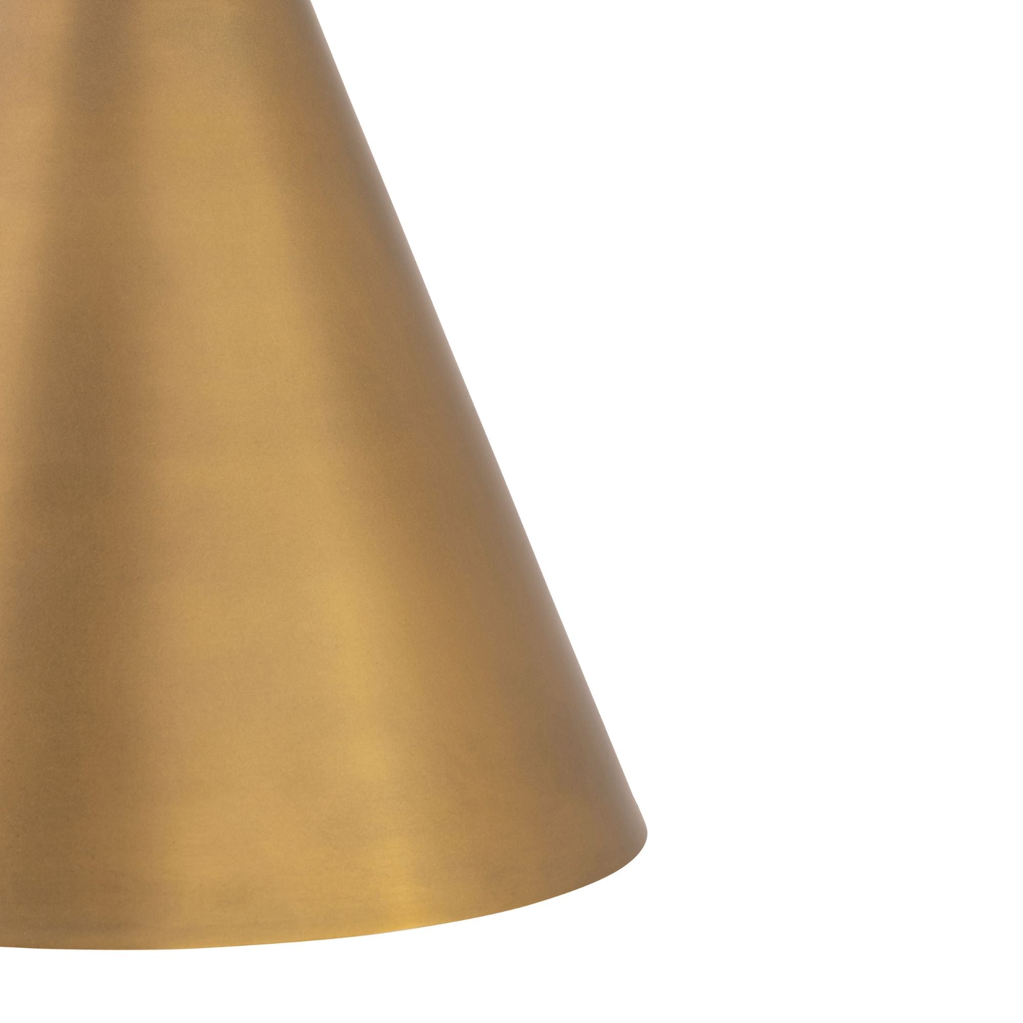Minka-Lavery Fenric 19 in. Pendant Light, Legacy Brass & Dark Bronze with Metal Cone Shade