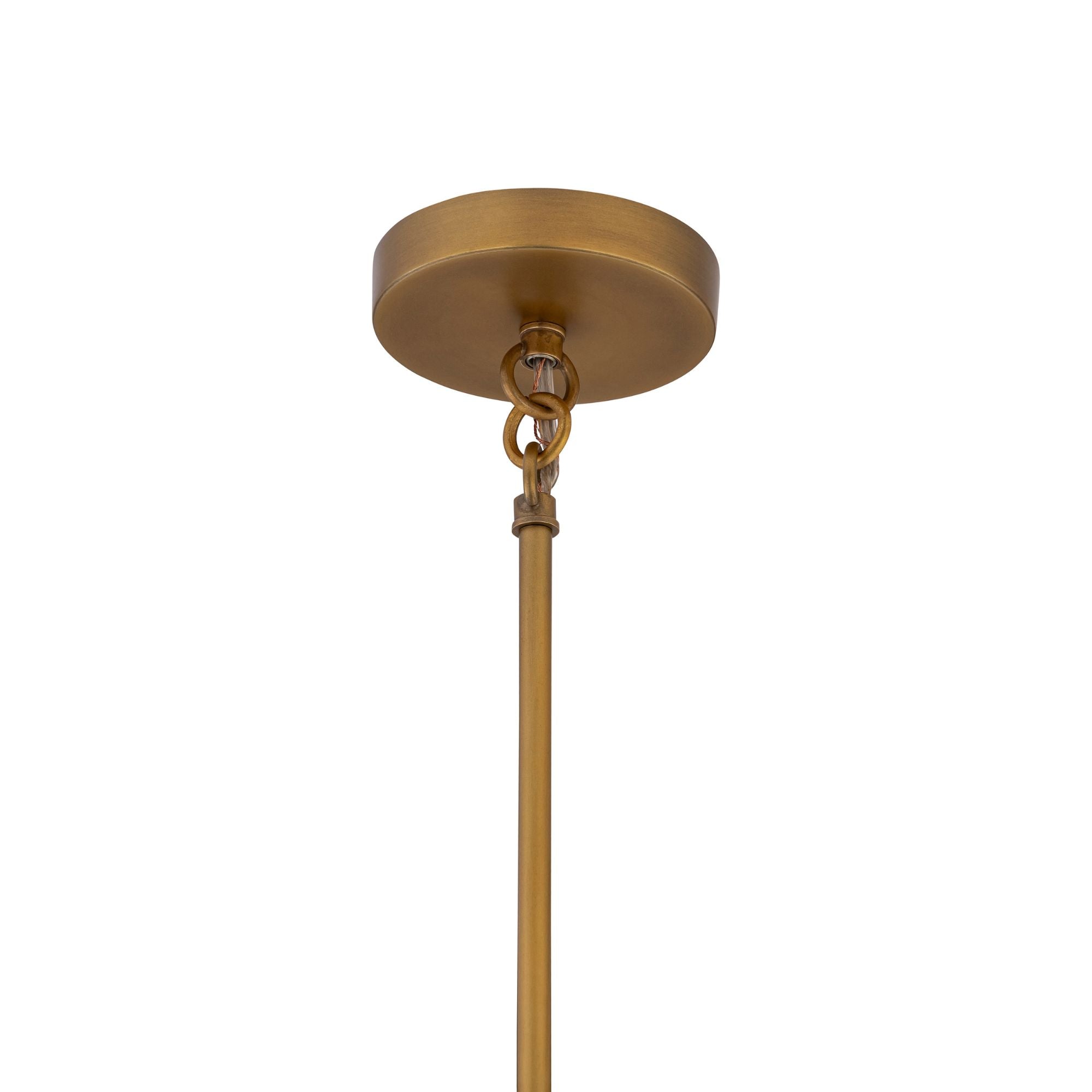 Minka-Lavery Fenric 19 in. Pendant Light, Legacy Brass & Dark Bronze with Metal Cone Shade