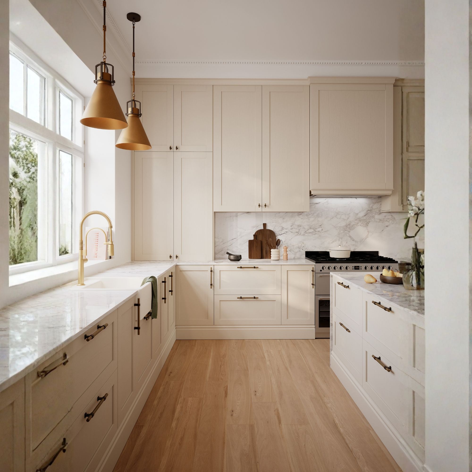 Minka-Lavery Fenric 19 in. Pendant Light, Legacy Brass & Dark Bronze with Metal Cone Shade