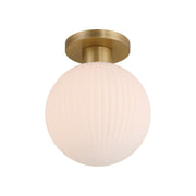 Fenton 12" Flush Mount, Legacy Brass Finish