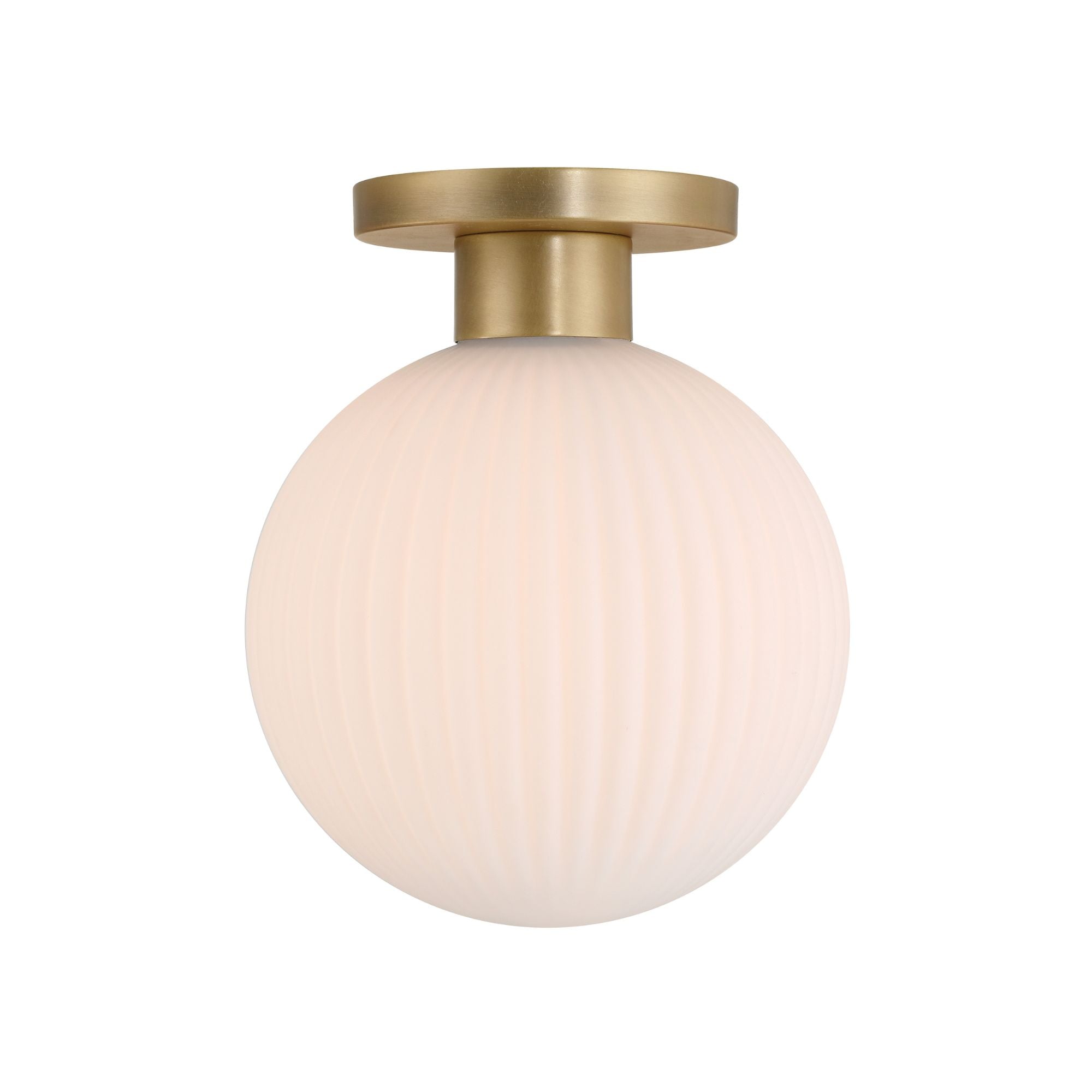 Fenton 12" Flush Mount, Legacy Brass Finish