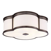 22" LED Flush Mount, Harvard Court Bronze Finish