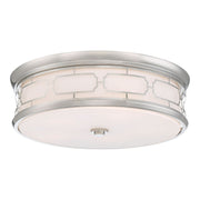 20" LED Flush Mount, Polished Nickel Finish