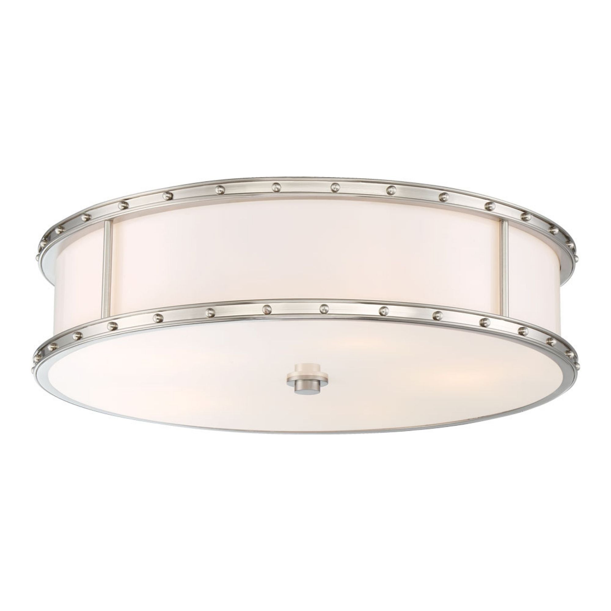 20" LED Flush Mount, Brushed Nickel Finish