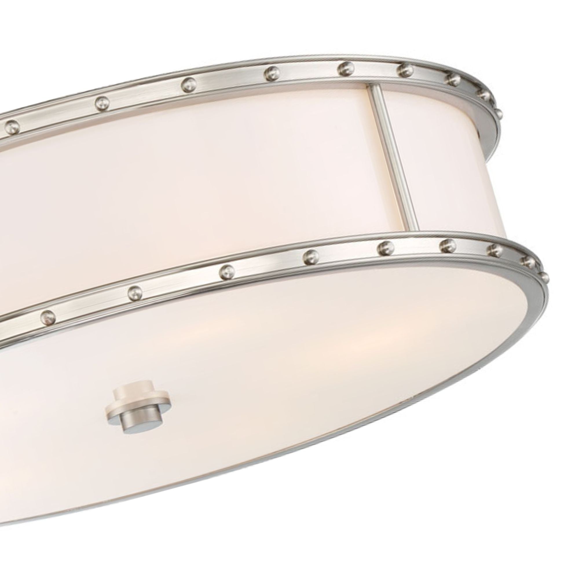 20" LED Flush Mount, Brushed Nickel Finish