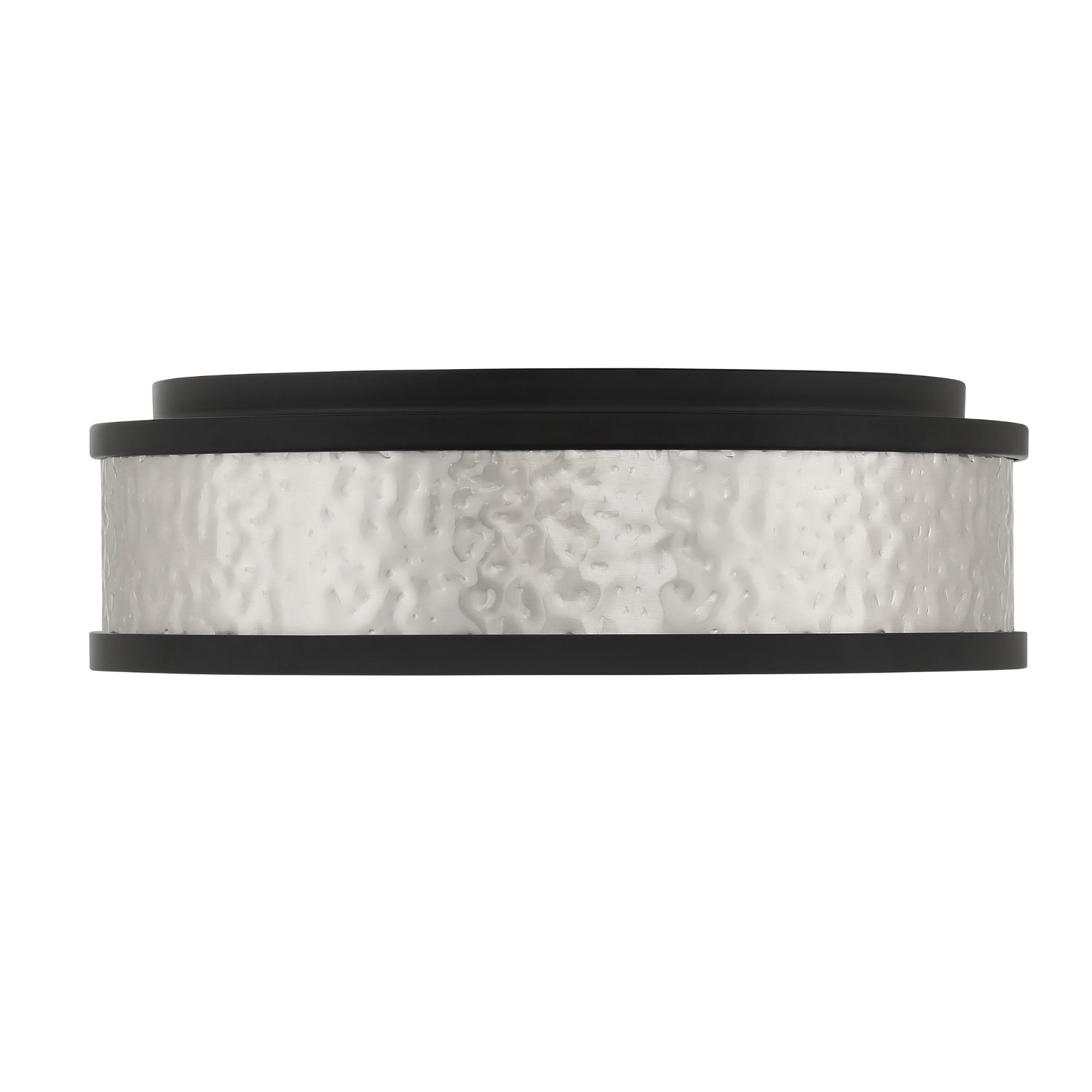 12" LED Flush Mount, Coal & Brushed Nickel Finish