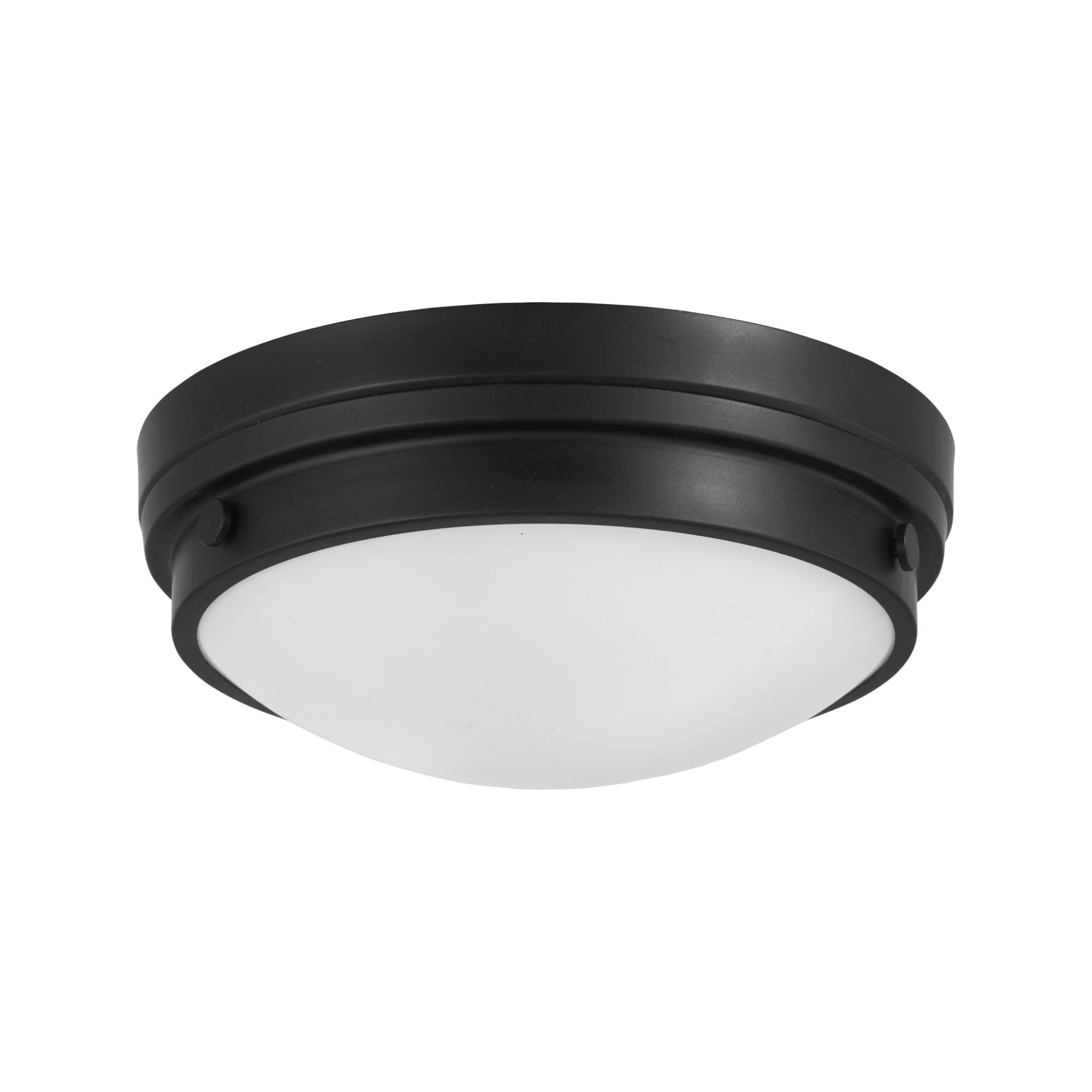 13" 2-Light Flush Mount, Coal Finish