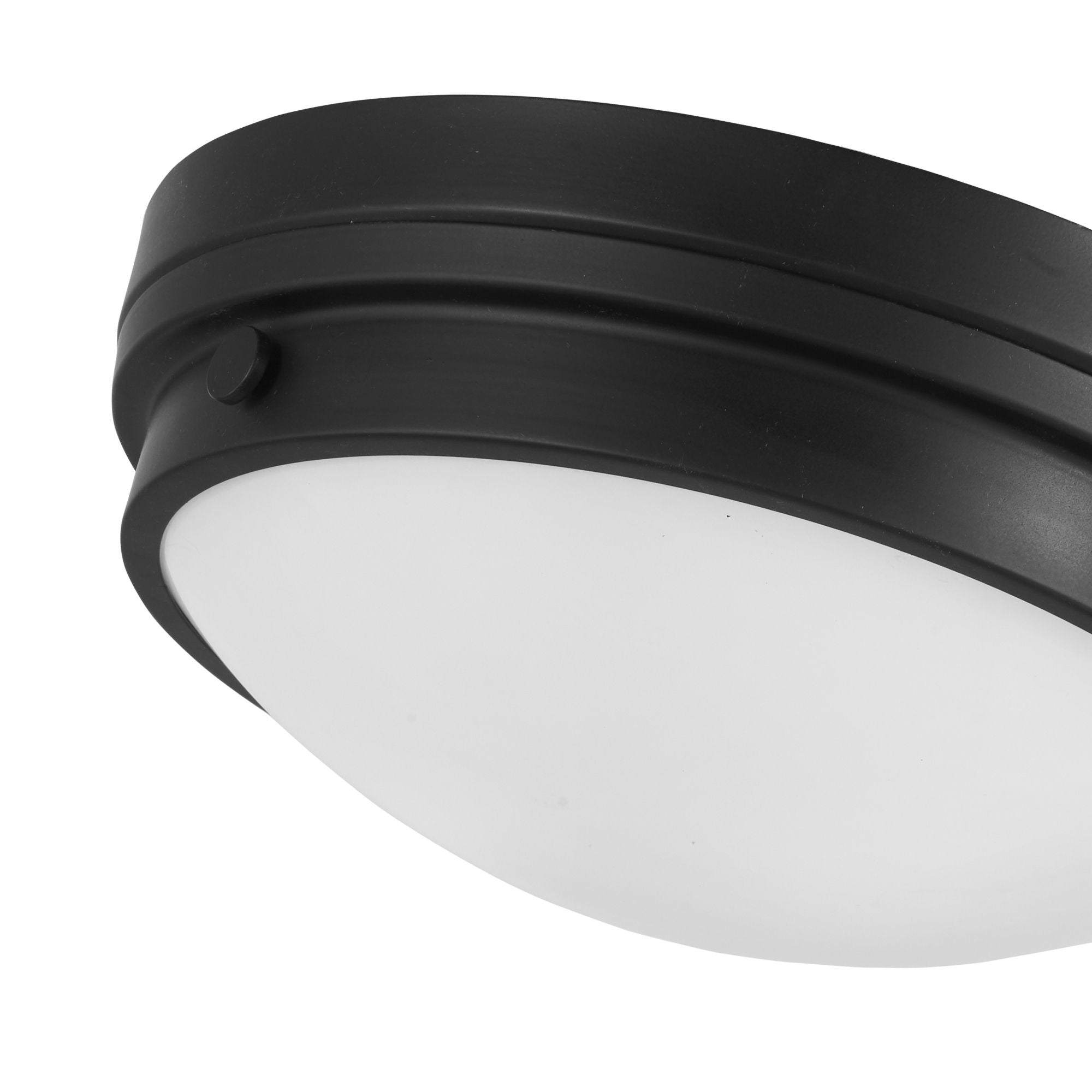 13" 2-Light Flush Mount, Coal Finish