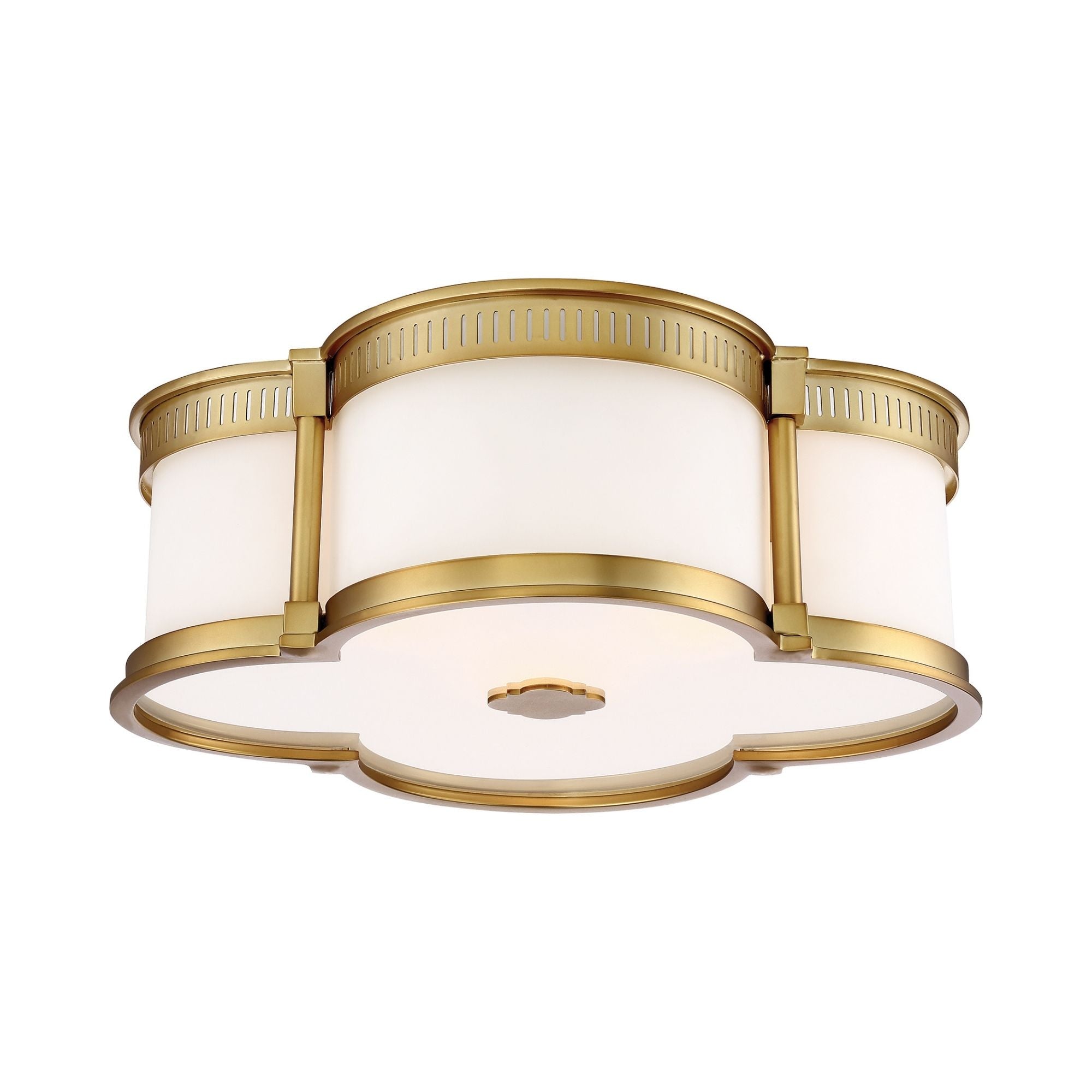 16" LED Decorative Flush Mount, Liberty Gold Finish