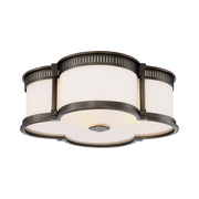 16" LED Flush Mount, Harvard Court Bronze Finish